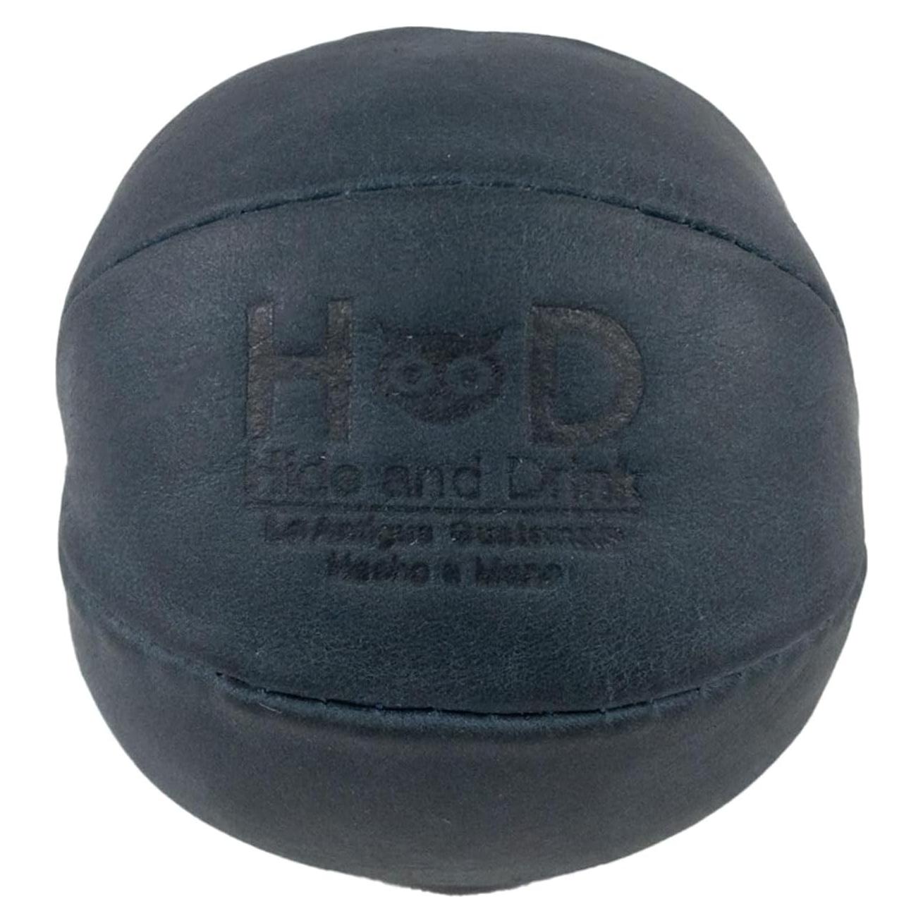 Pelota Antiestrés de Cuero Hide & Drink - Azul Pizarra