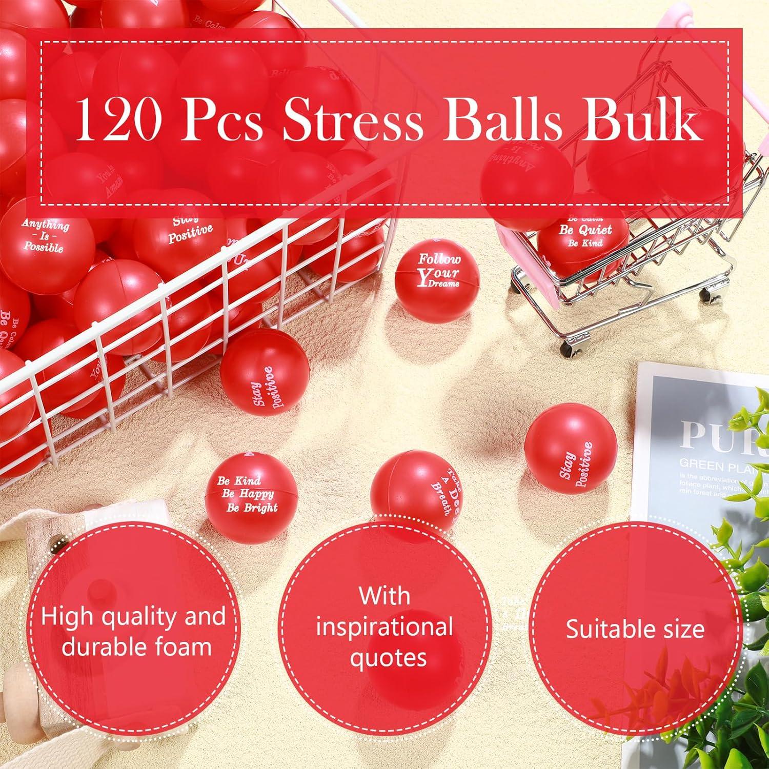 120 Pelotas Antiestrés Motivacionales Poen 4 cm Espuma