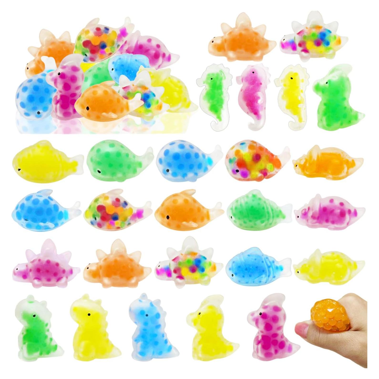 24 Pelotas Antiestrés de Animales Marinos Dshengoo - Regalos Divertidos