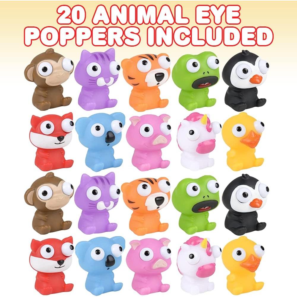 Juguetes Antiestrés de Animales Squeezy ArtCreativity 20 Pcs