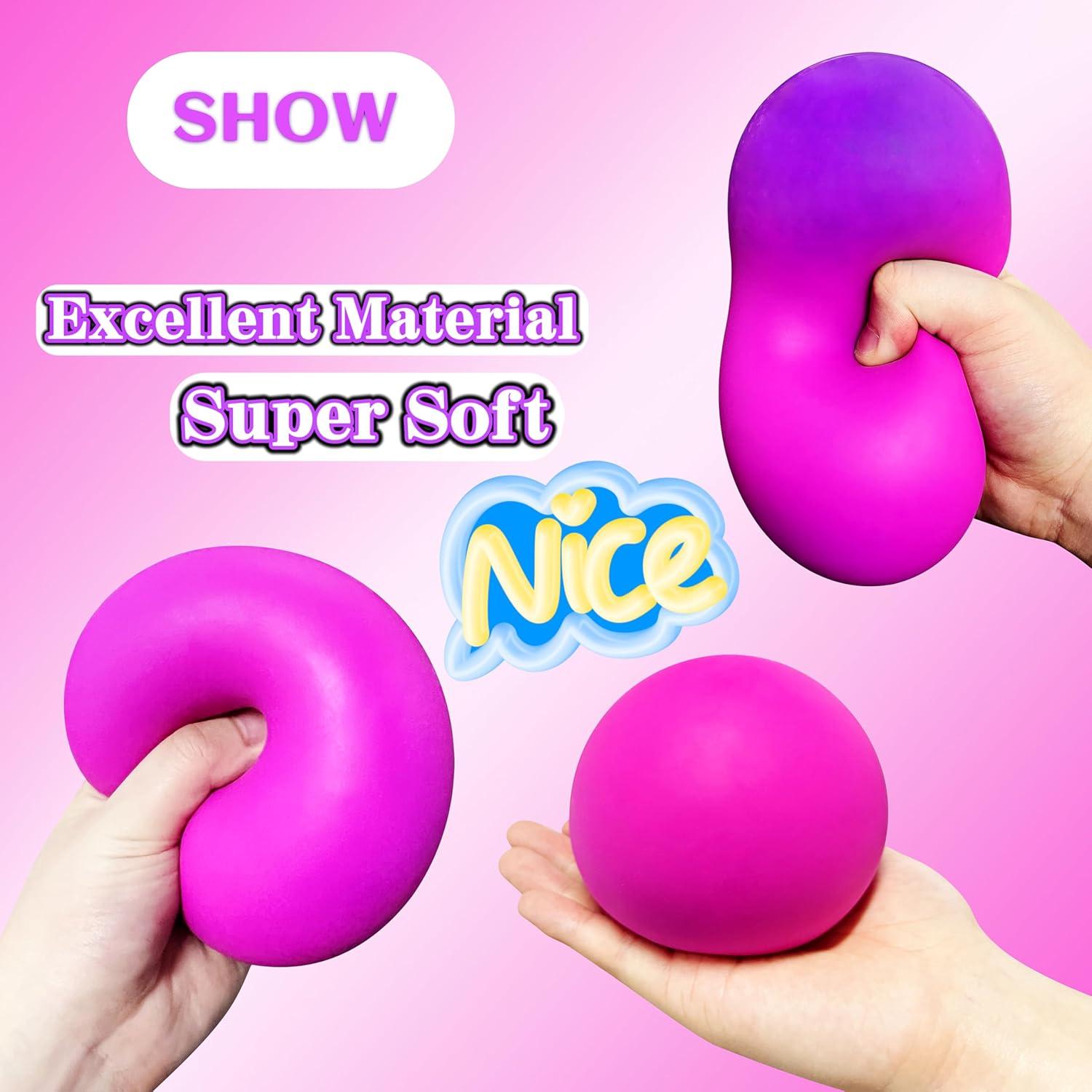 Pelota de Estrés Jumbo JIAHO 10.16 cm Cambia Color