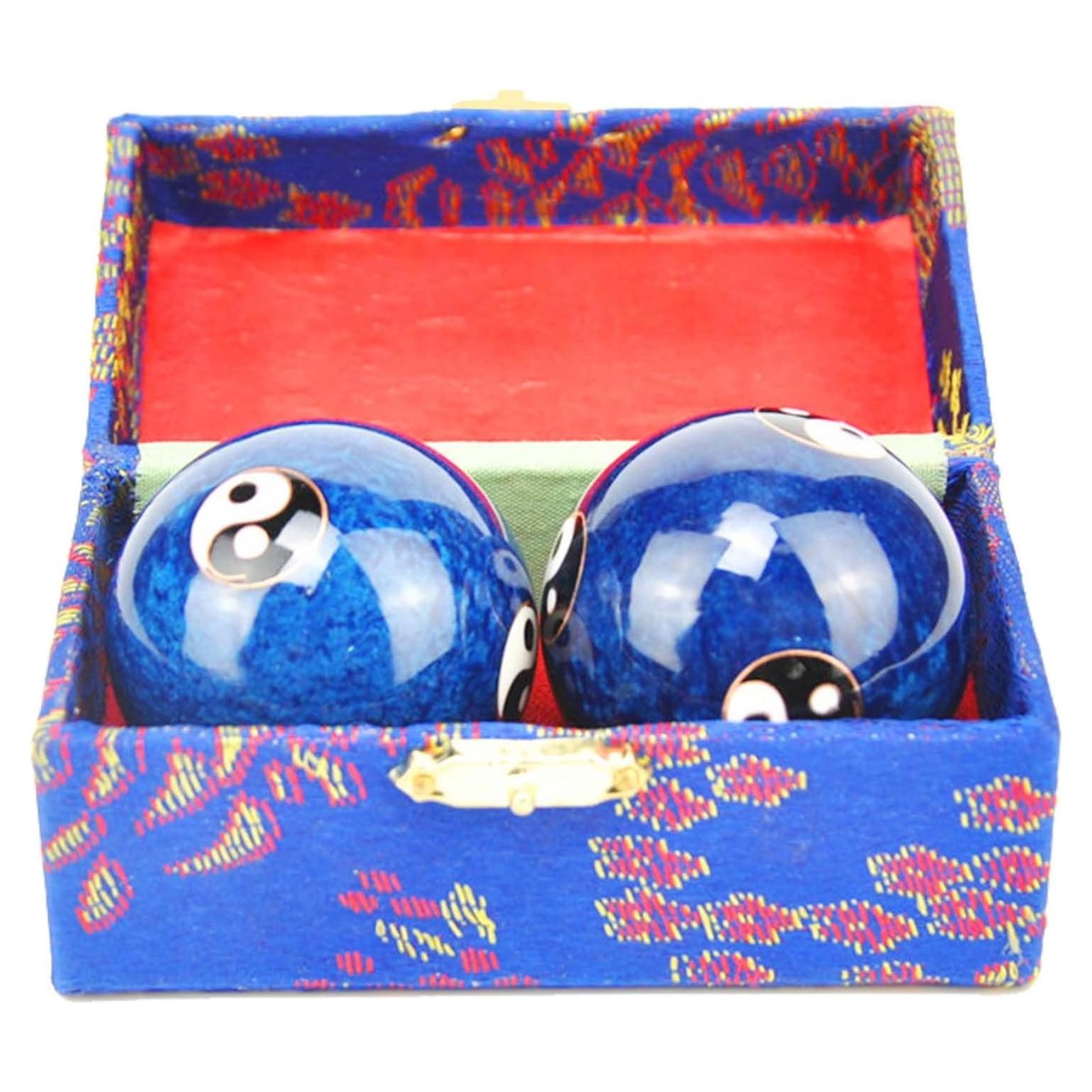 Bolas Chinas de Salud Cloisonné Genérico 47mm Azul