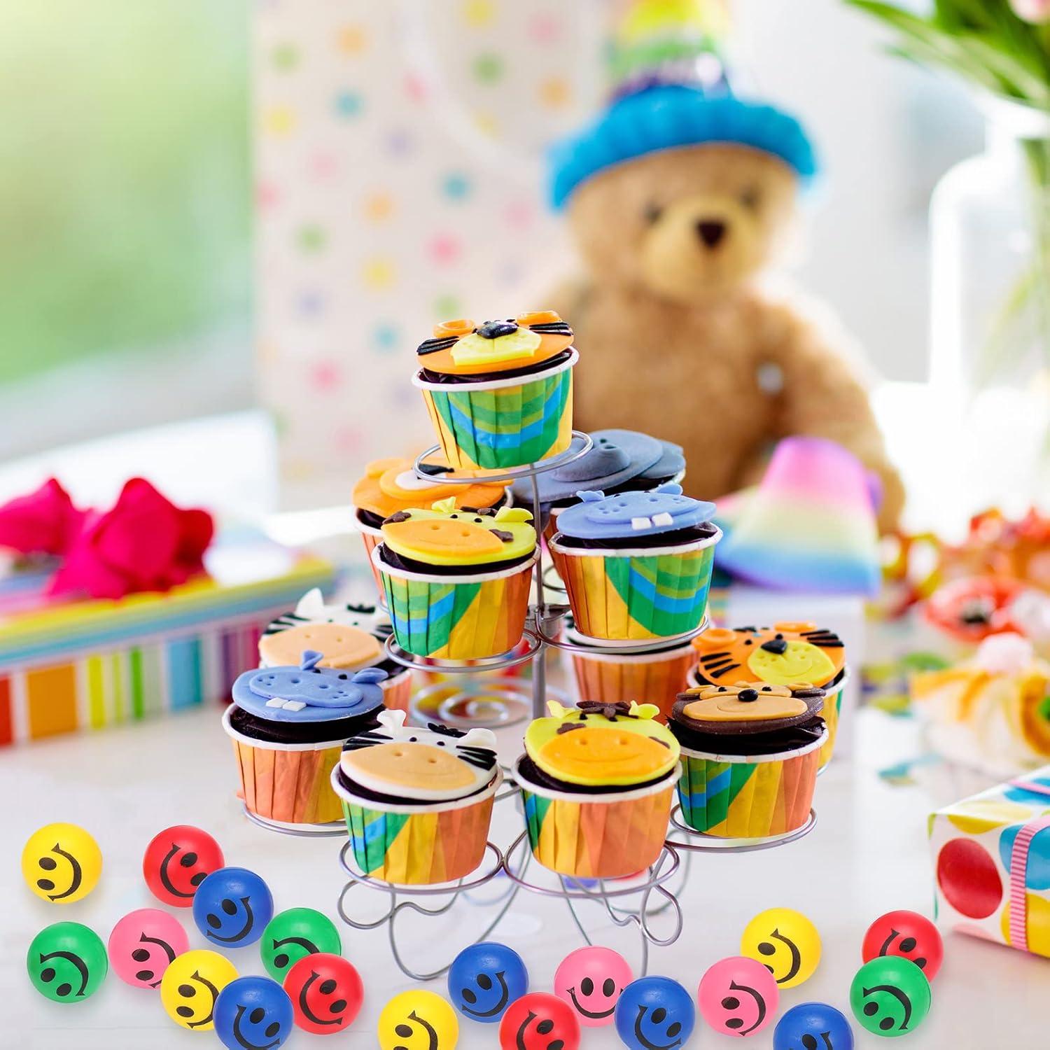 100 Mini Pelotas de Estrés Skylety de Espuma Suave 3 cm