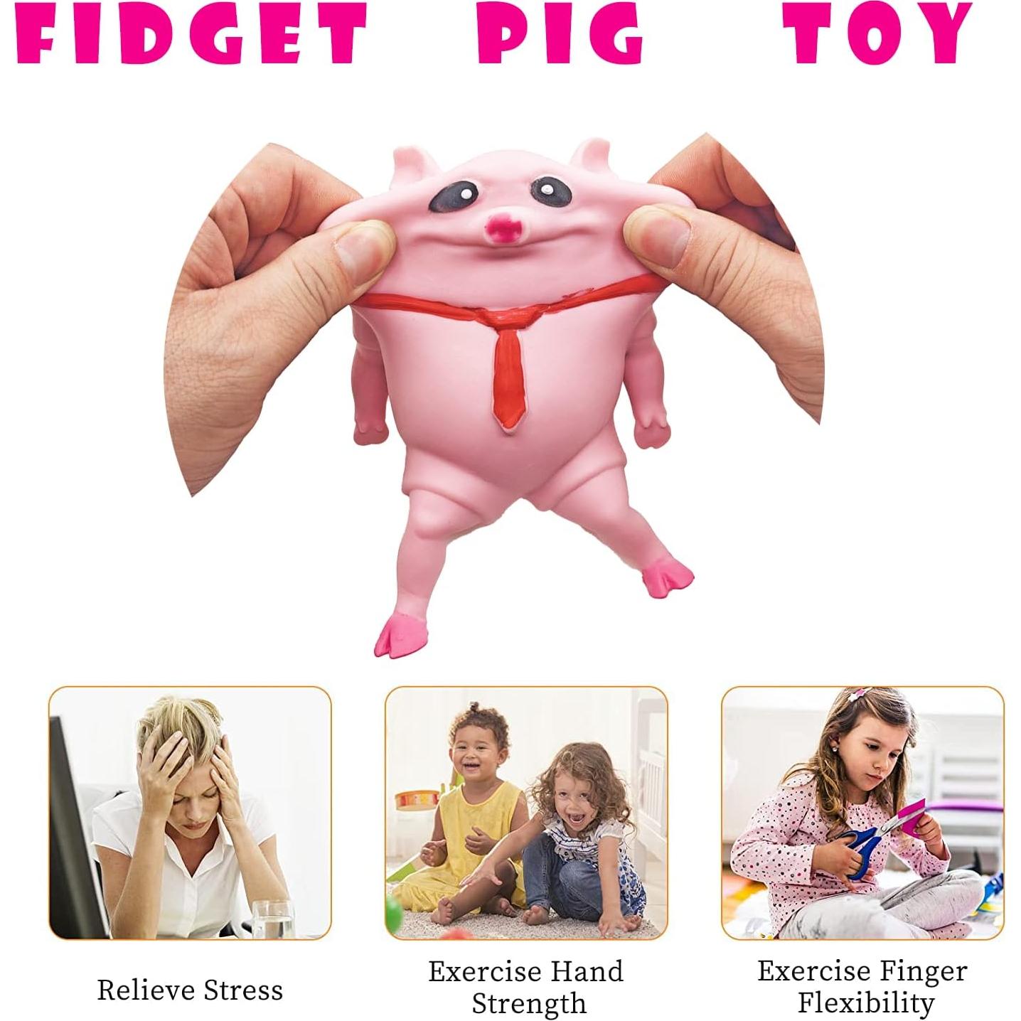 Juguete Squishy Cerdo Rosa Moinin - Alivio Estrés y Ansiedad