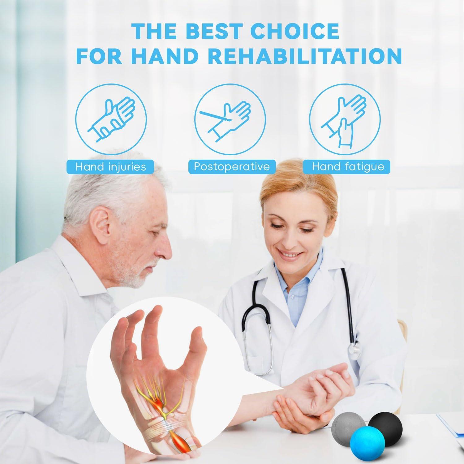 Paquete de 3 Pelotas Antiestrés Linemoon para Terapia de Mano