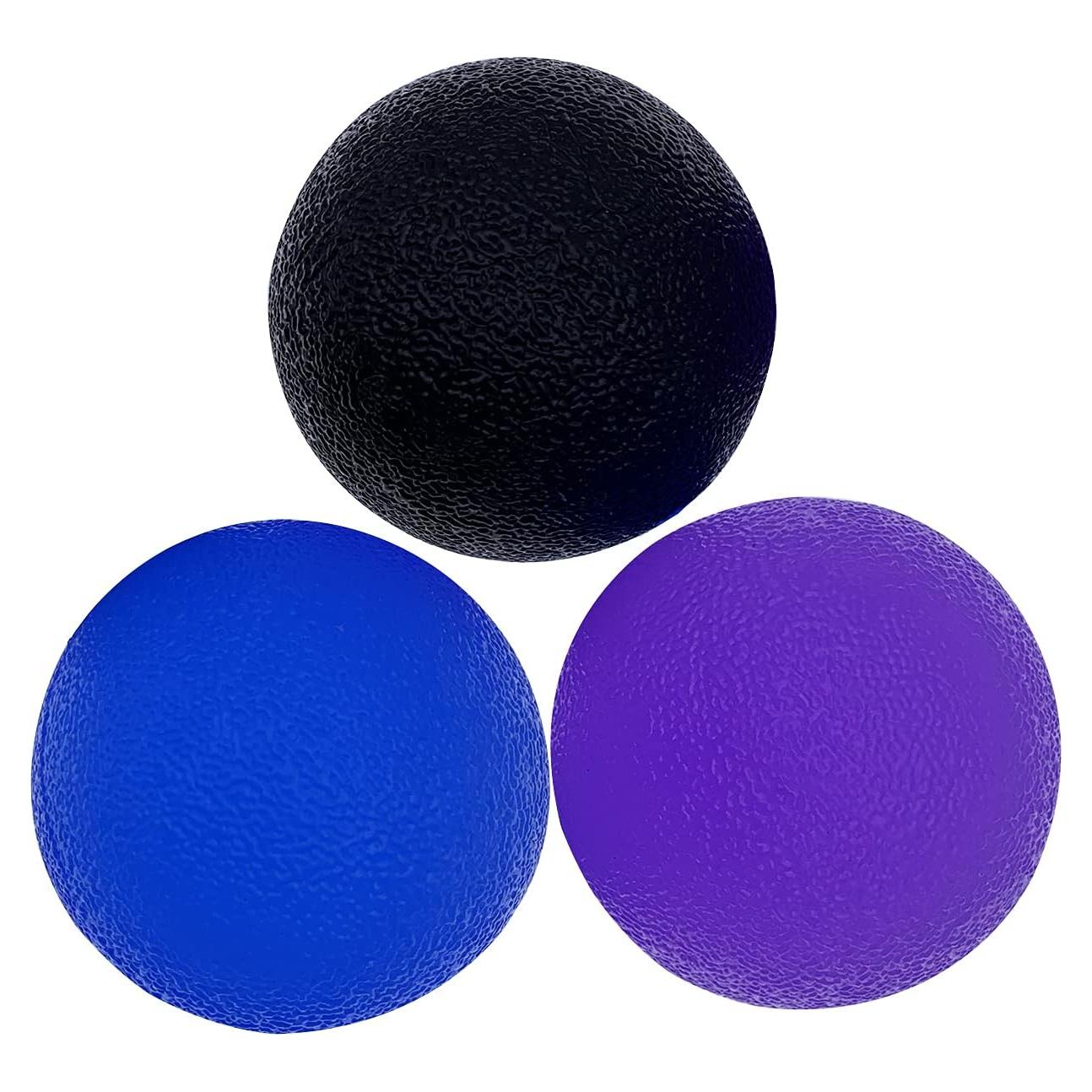 3 Bolas de Gel de Alivio de Estrés LETAYAR - Resistencia Suave, Media, Firme