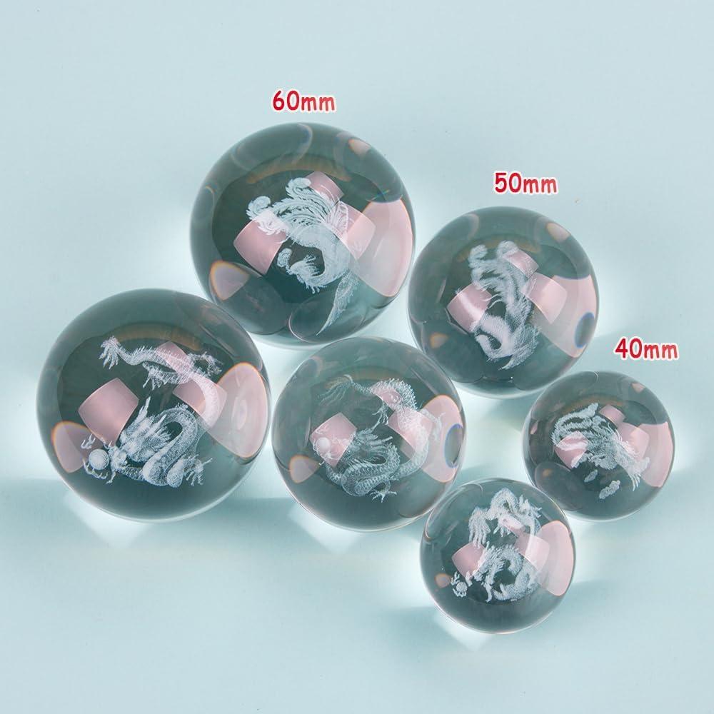 Bolas Baoding ZORZA 2 Pcs Cristal 4 cm Alivio Estrés