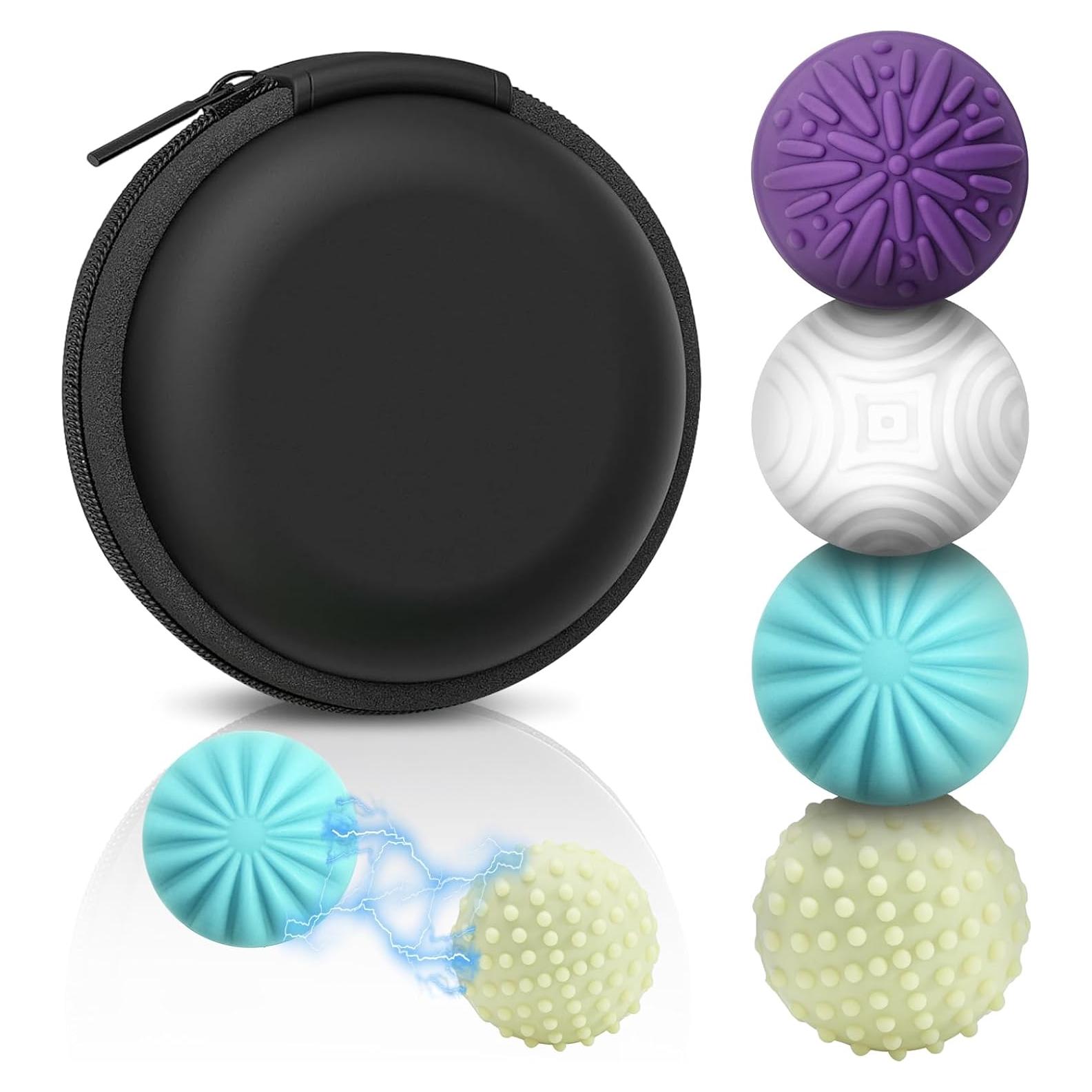 4 Bolas Magnéticas de Silicona Antiestrés Longcheng 190g