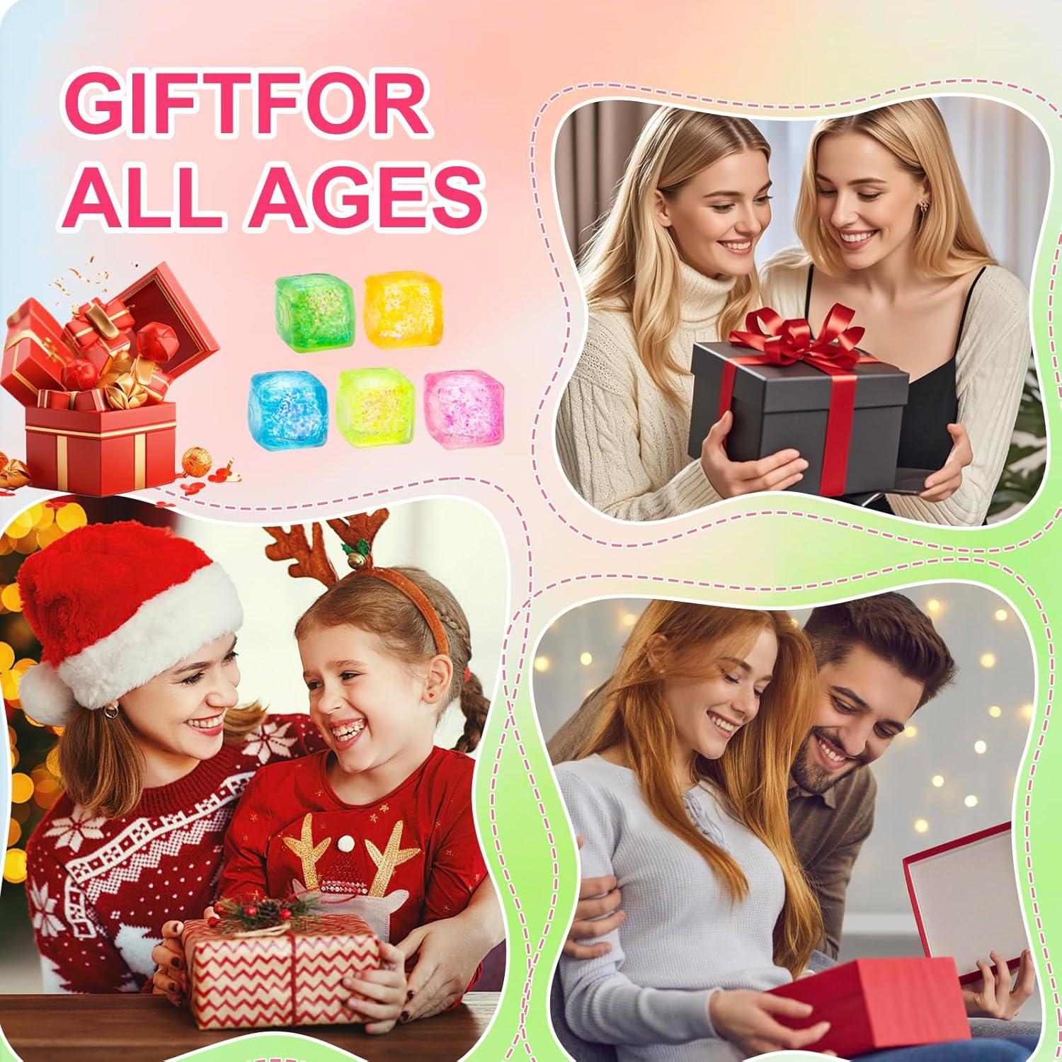 Paquete de 10 Pelotas Antiestrés Cubo Squishy ZJDL 3 cm