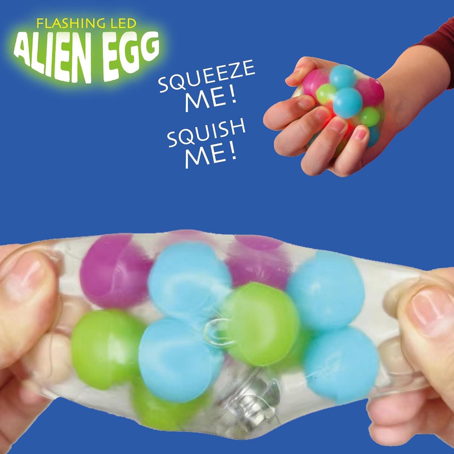 Pelota Antiestrés Squishy Cool Builders que Brilla en la Oscuridad