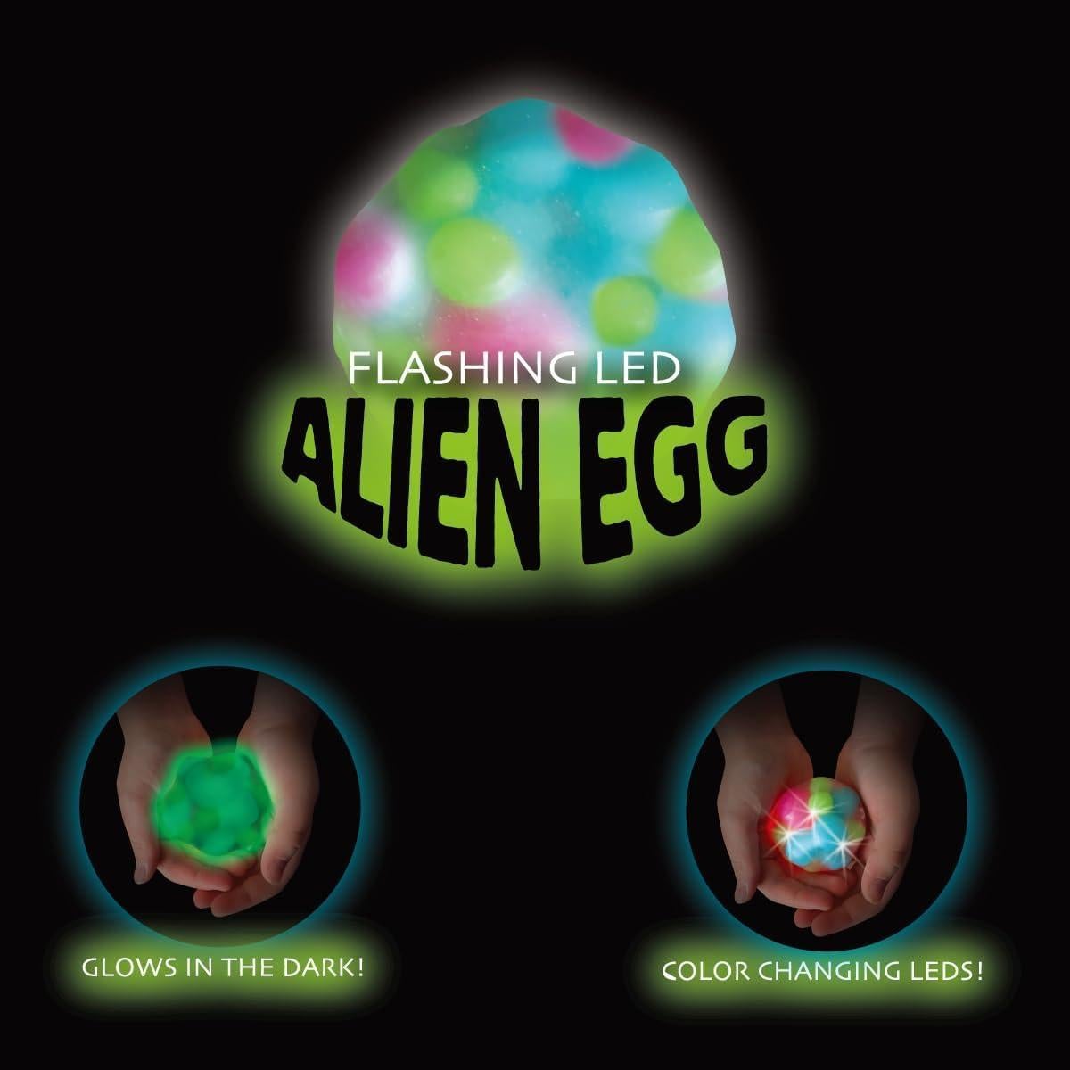 Pelota Antiestrés Squishy Cool Builders que Brilla en la Oscuridad