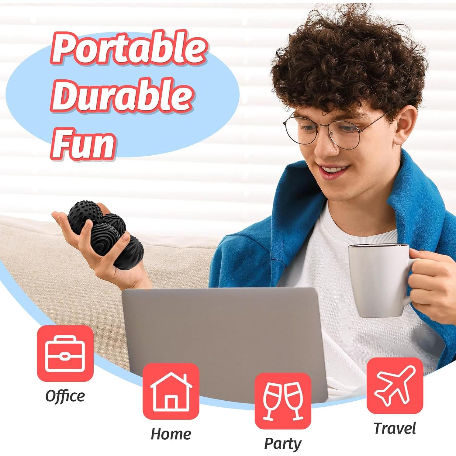 Pelotas Magnéticas de Silicona GLMZZ - Alivio Estrés 4 PCS