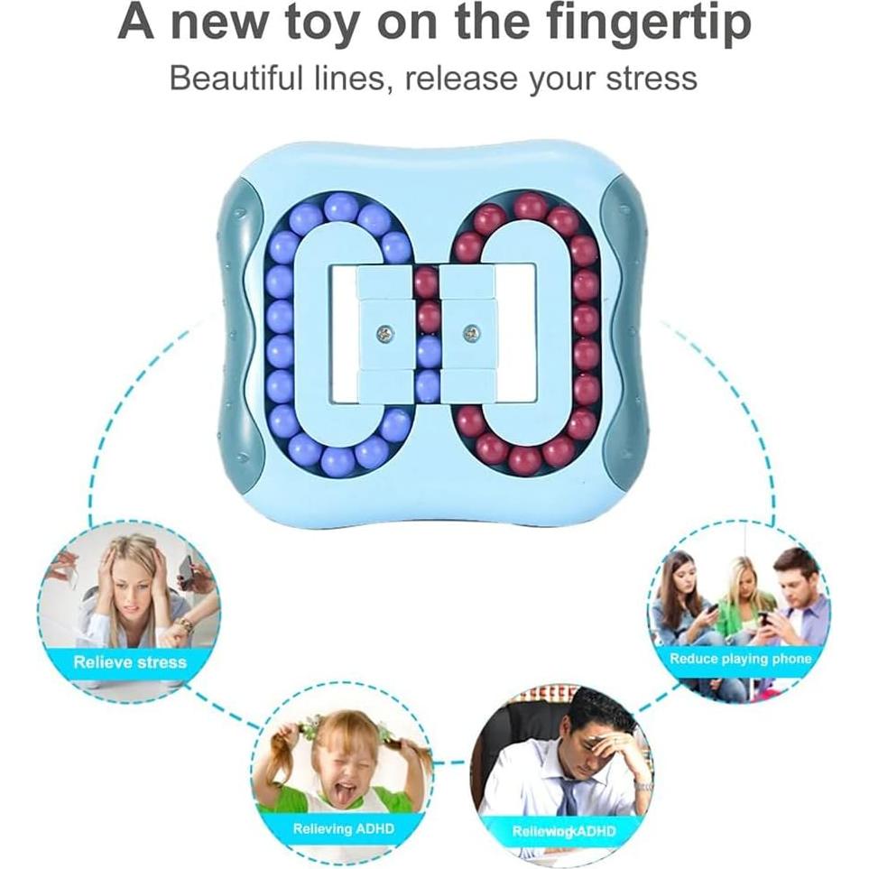 Cubo Mágico Antiestrés Para Niños y Adultos - Paquete de 3 Piezas