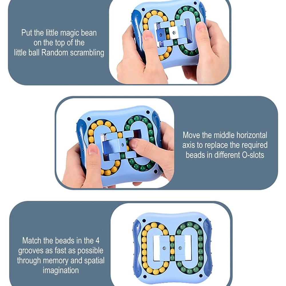 Cubo Mágico Antiestrés Para Niños y Adultos - Paquete de 3 Piezas