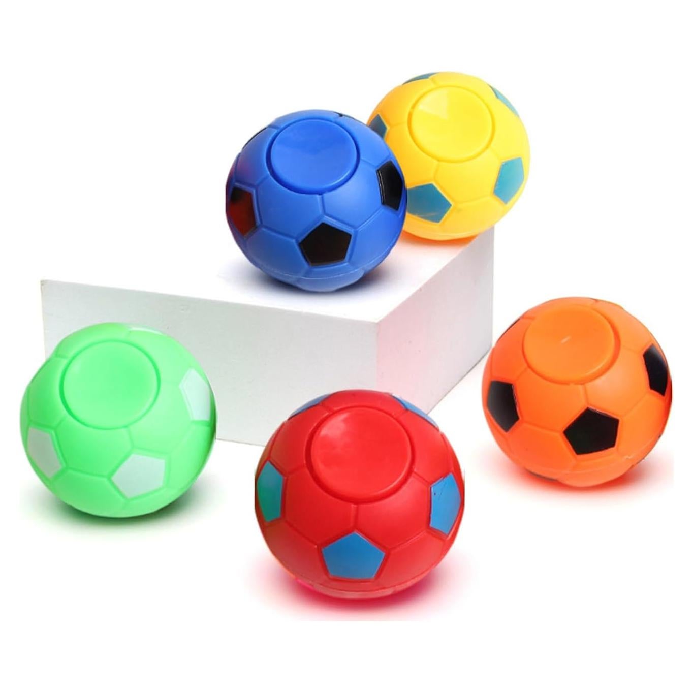Set de 6 Spinners Fidget Balón de Fútbol - Alivio Estrés 3.5/5.5cm
