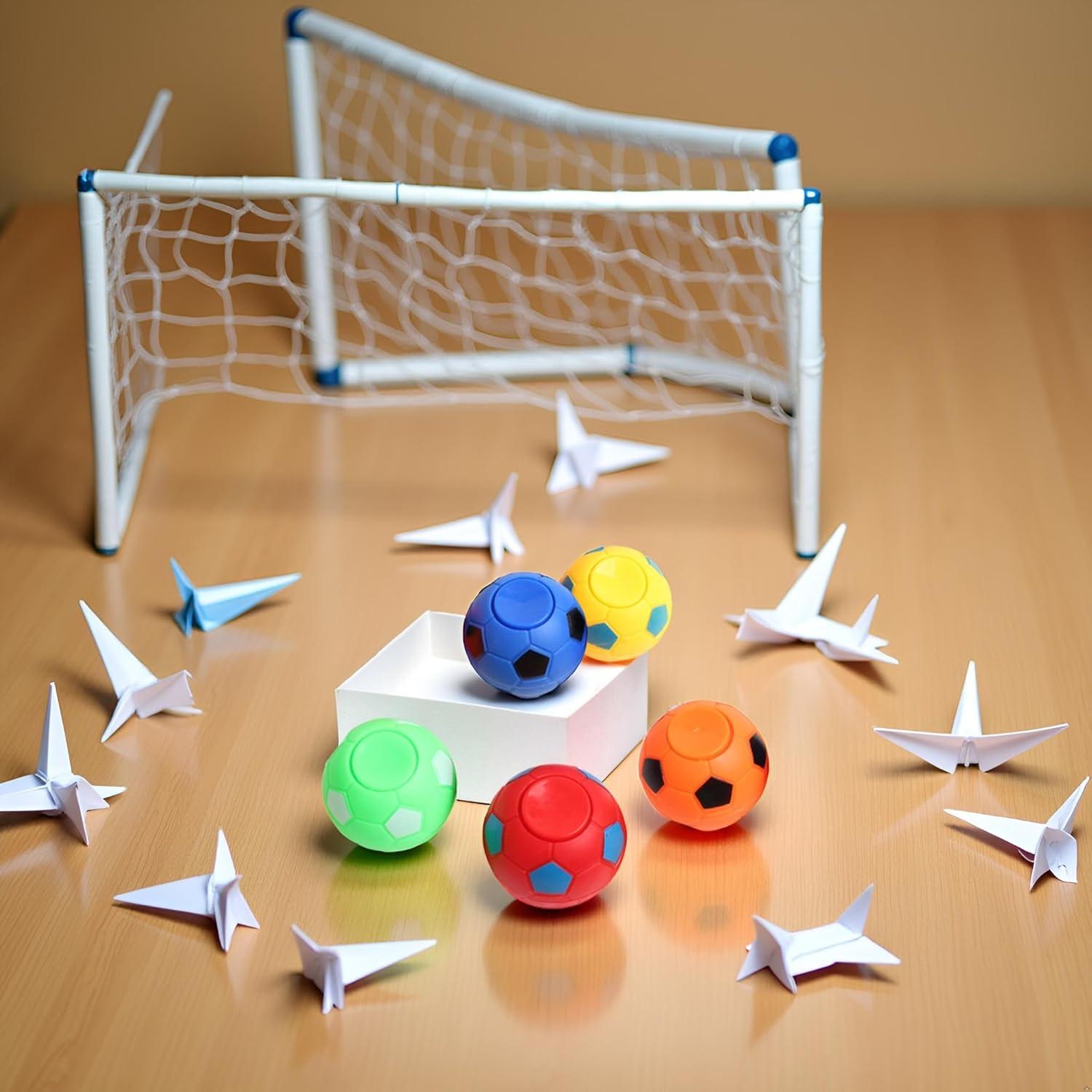 Set de 6 Spinners Fidget Balón de Fútbol - Alivio Estrés 3.5/5.5cm