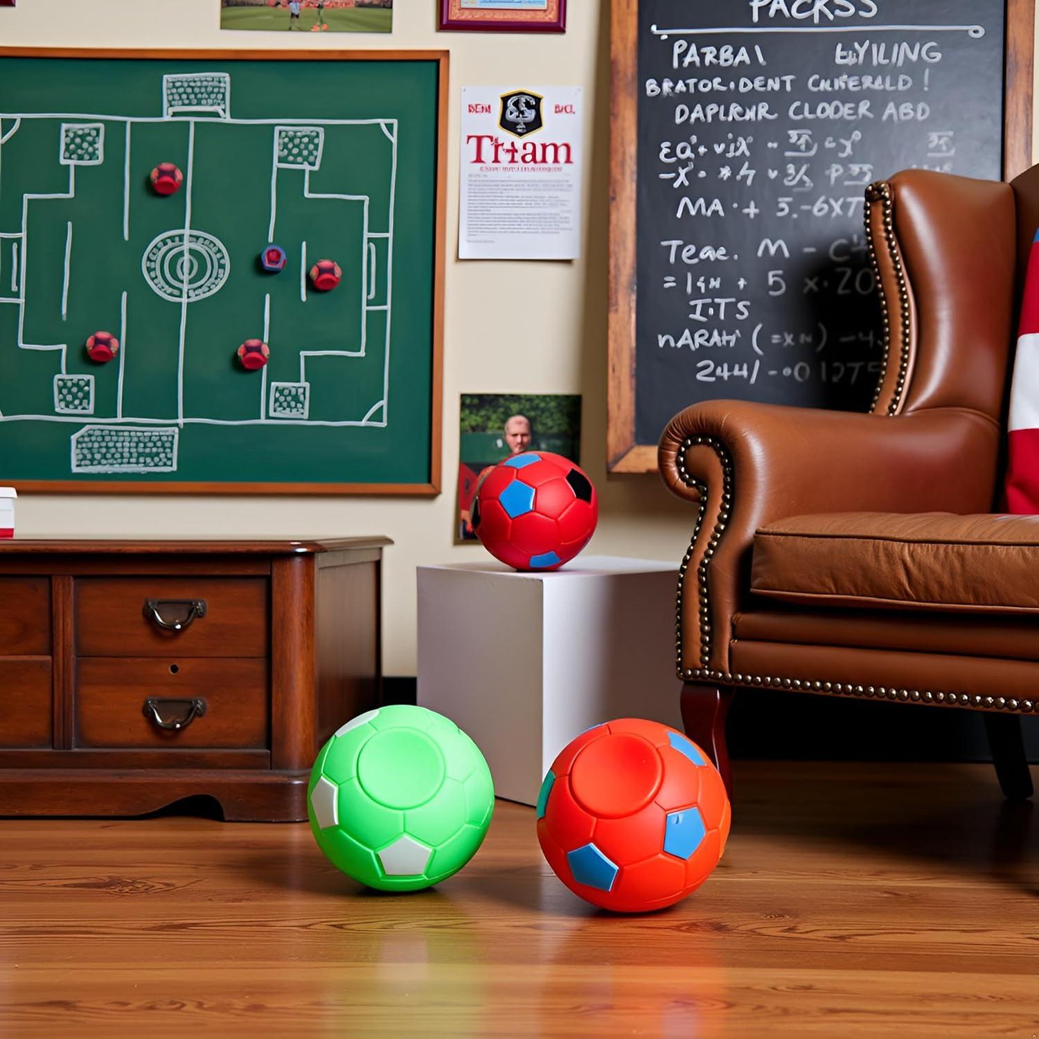 Set de 6 Spinners Fidget Balón de Fútbol - Alivio Estrés 3.5/5.5cm