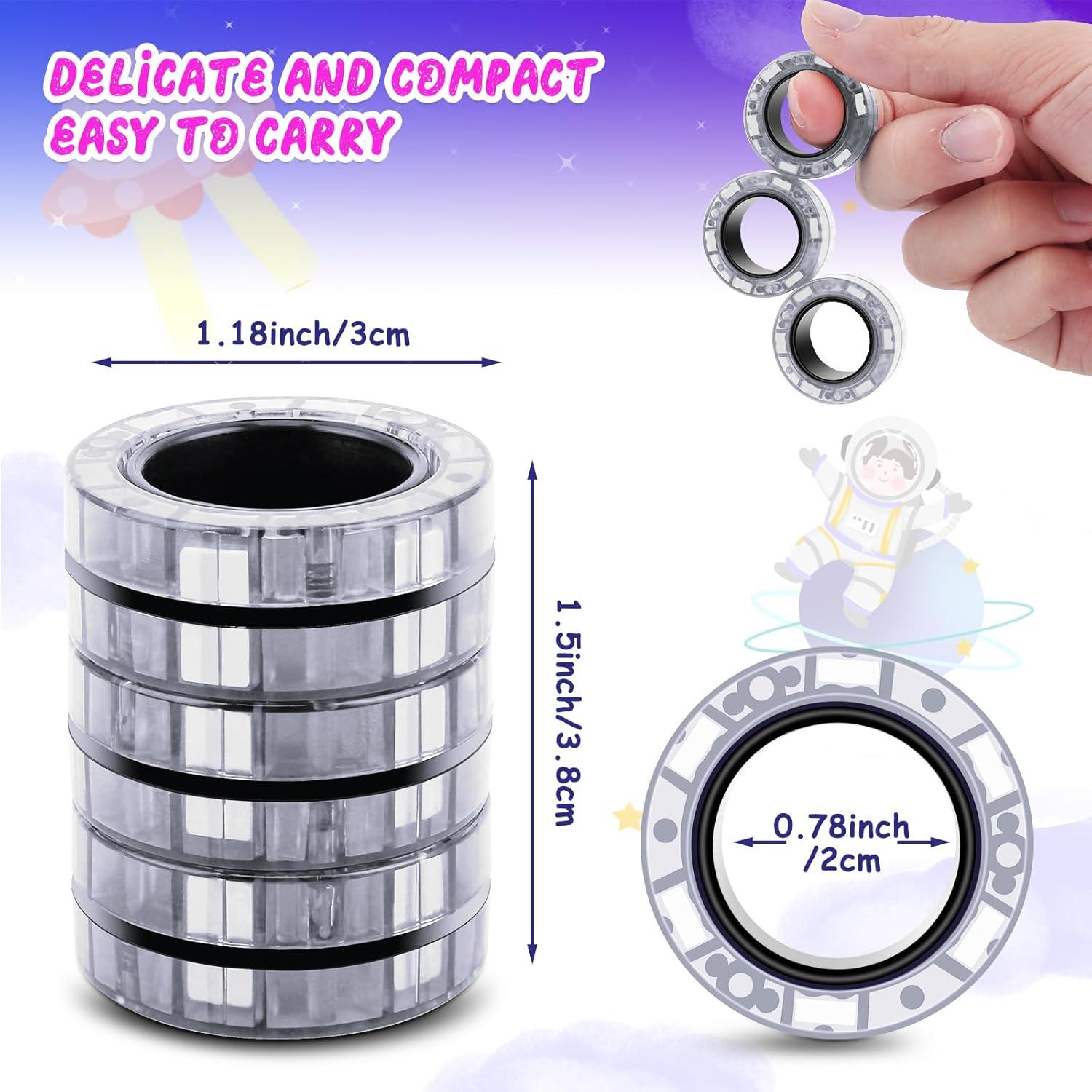 Set de 3 Anillos Magnéticos Antiestrés Jawhock - Juguete para TDAH