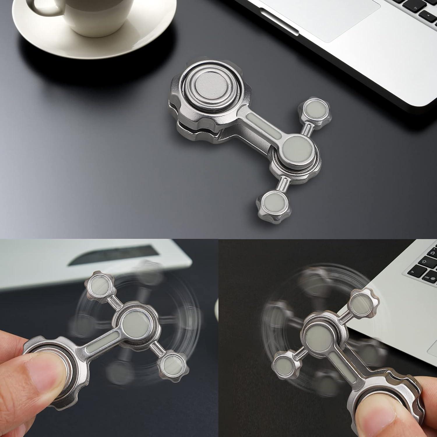 Spinner Antiestrés de Metal LNCOJOLM 6.5 cm Plata