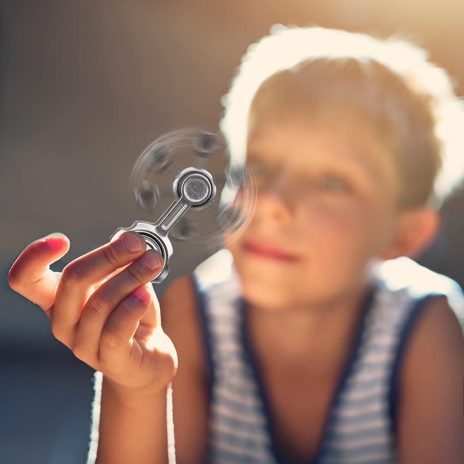 Spinner Antiestrés de Metal LNCOJOLM 6.5 cm Plata