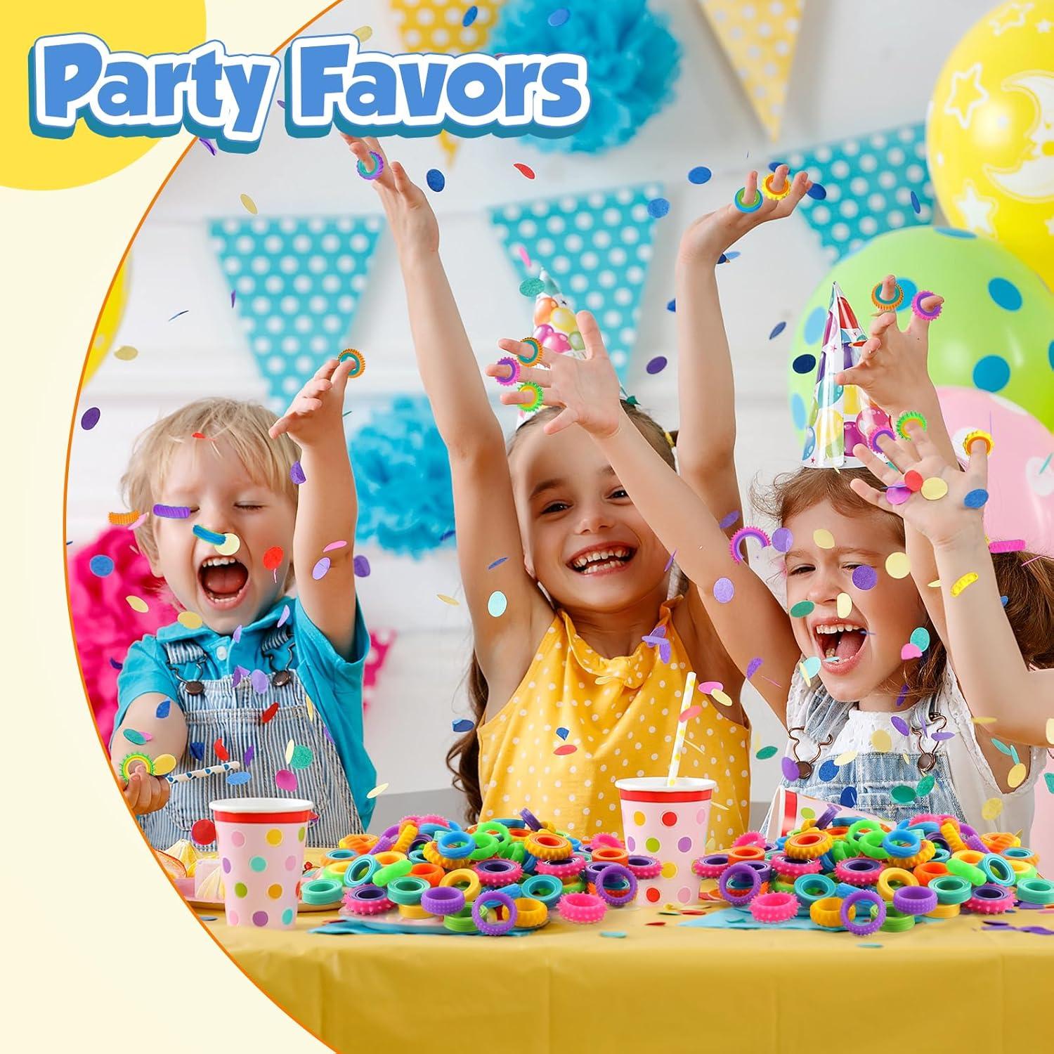 Paquete de 50 Anillos Antiestrés KLT para Niños y Niñas