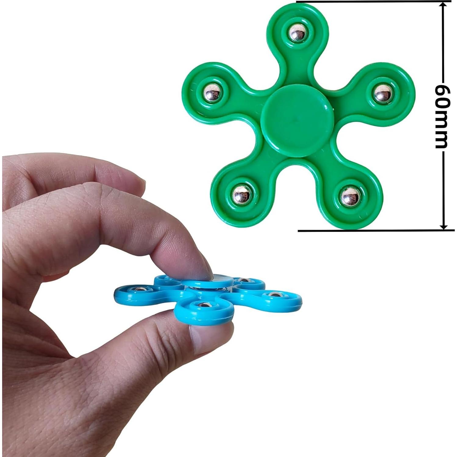 50 Mini Spinners Antiestrés para Fiestas - 2.4" (6.1 cm) - Nbguigdstr
