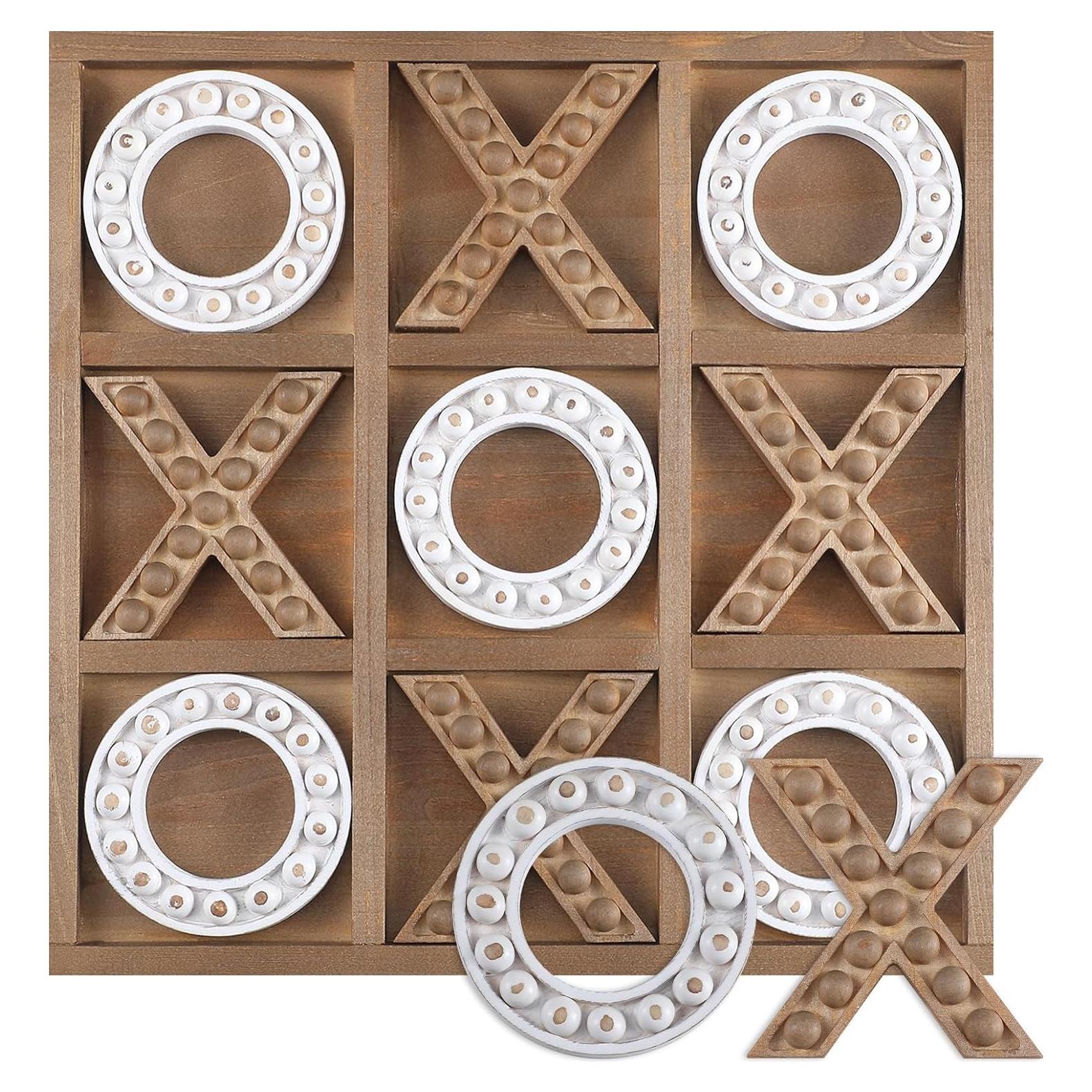 Juego de Tres en Raya Rotatingpals Madera 27x27cm Portátil