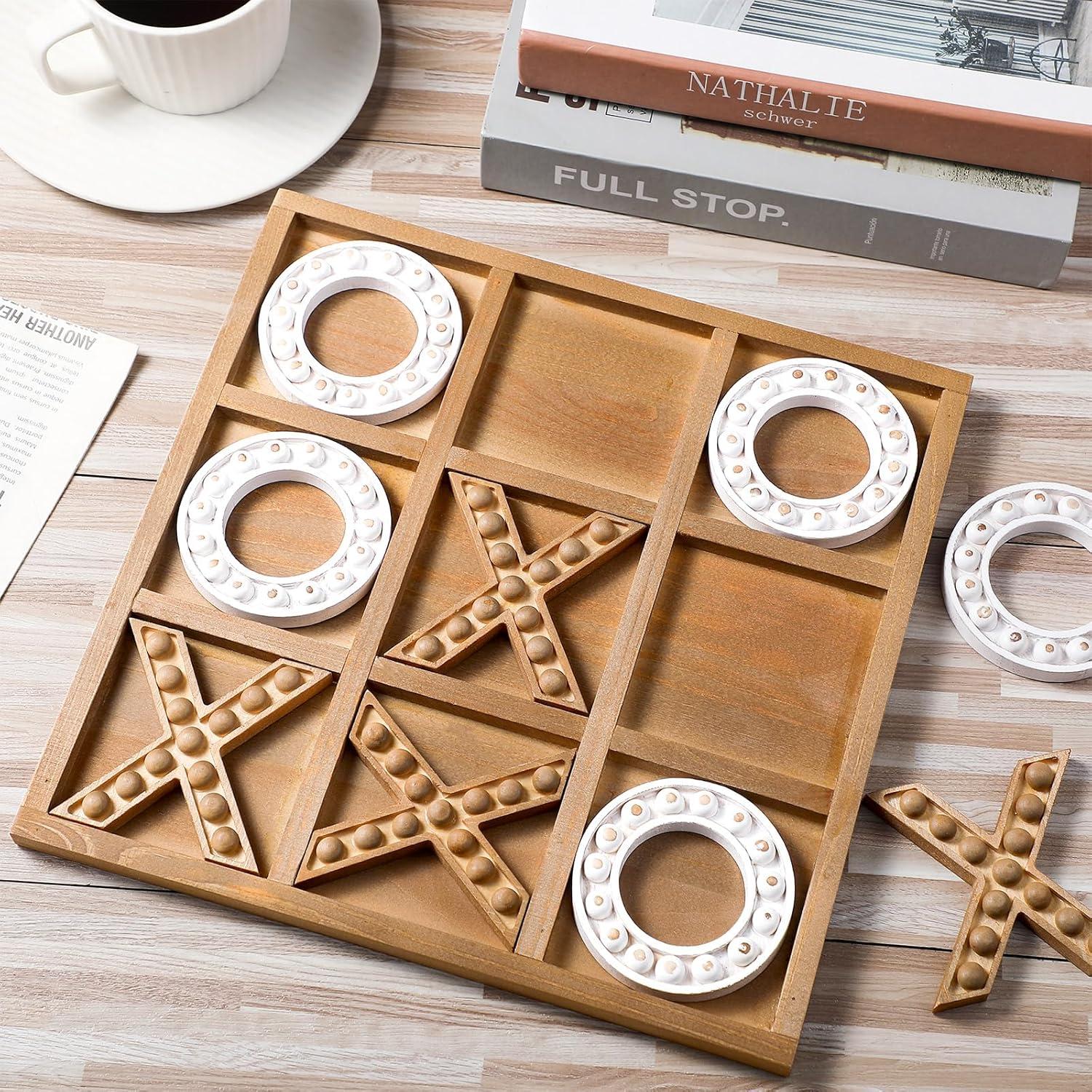 Juego de Tres en Raya Rotatingpals Madera 27x27cm Portátil