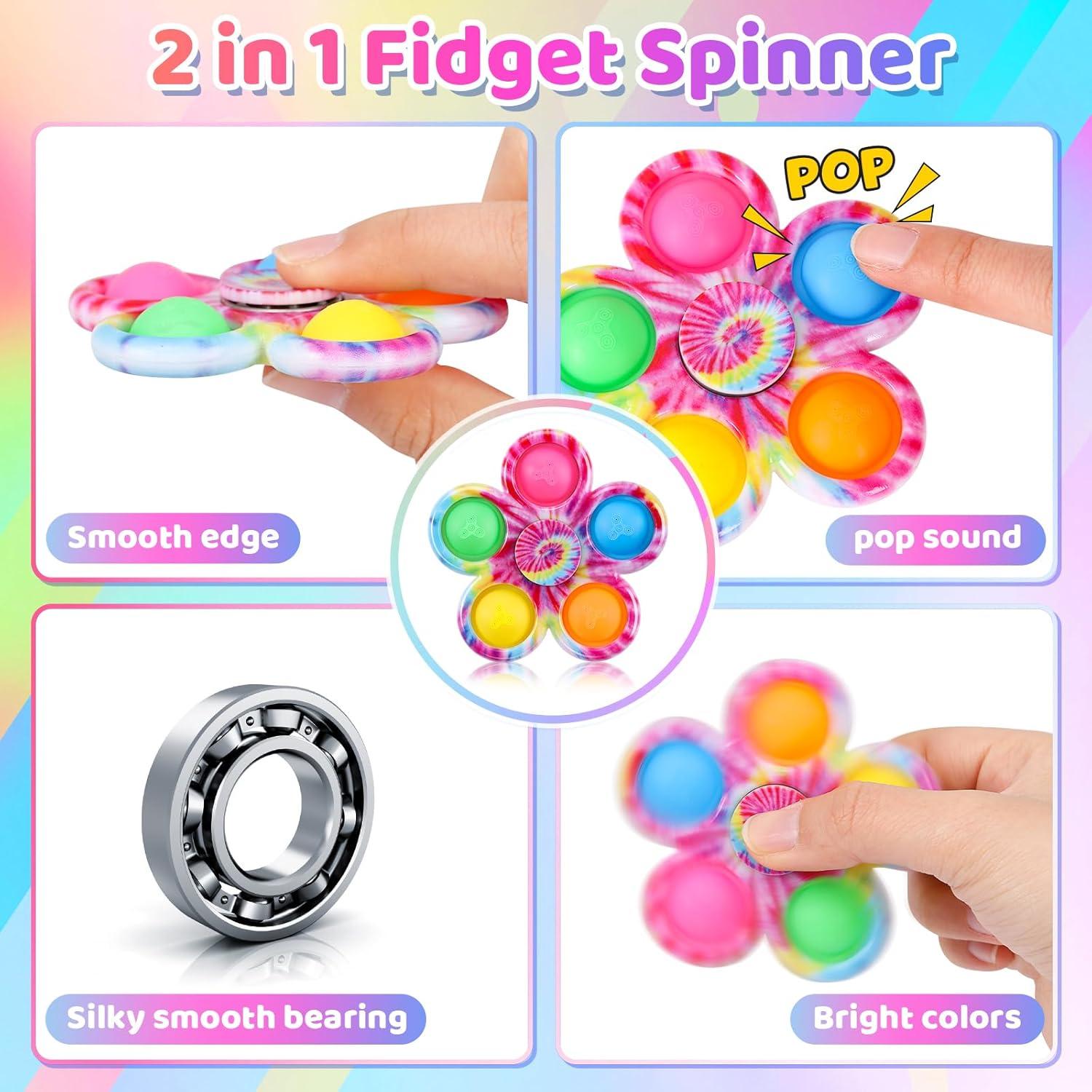 Set de 24 Spinners Fidget Gigilli para Alivio del Estrés
