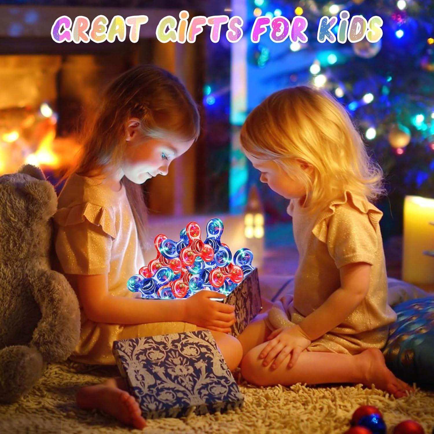 Spinner Antiestrés LED SCIONE 2Pack Azul y Rojo - Juguetes Sensoriales