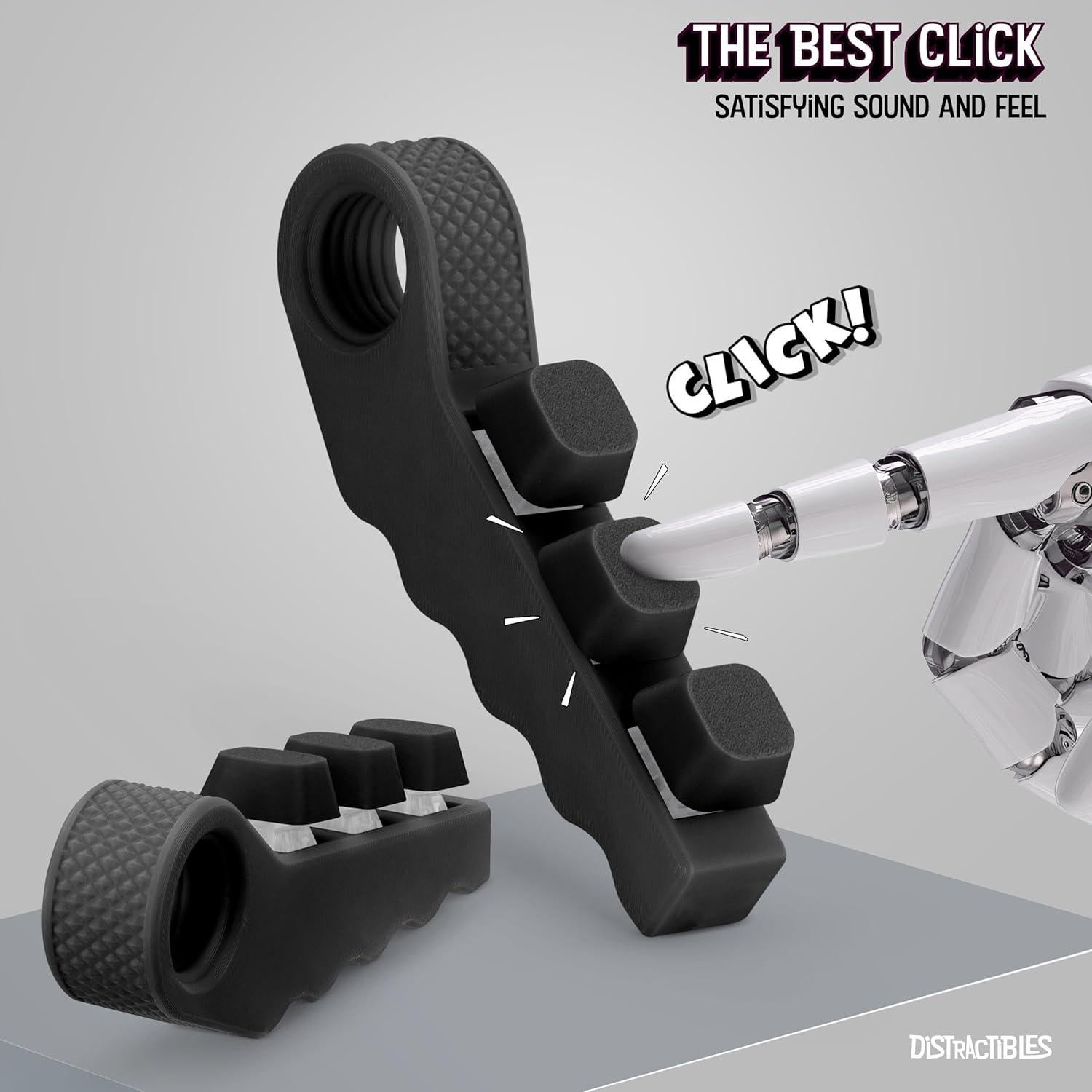 Spinner Antiestrés 3-en-1 Distractibles Negro - Juguete TDAH