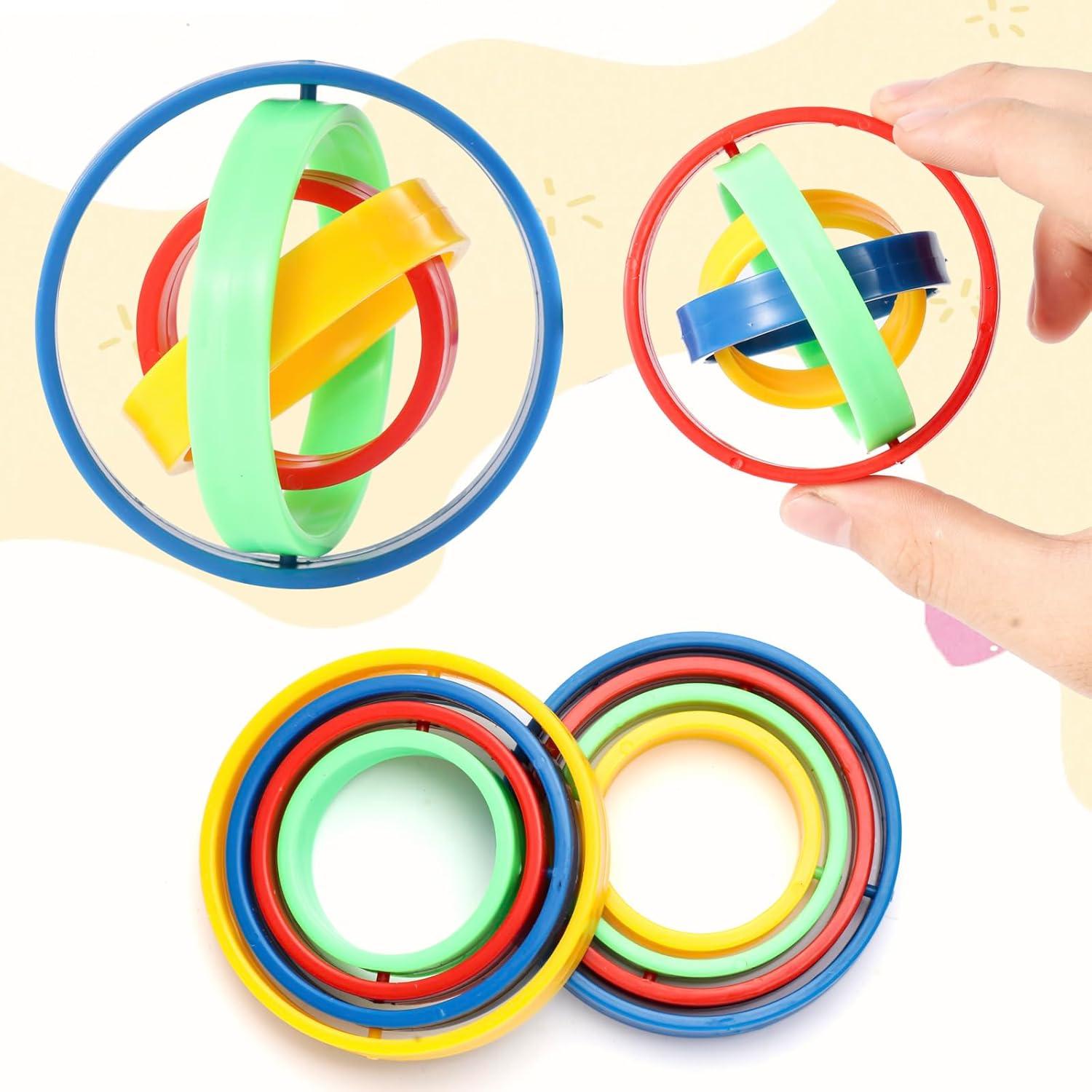 10 Juguetes Spinners Antiestrés Pusotal 6.5 cm para Niños y Adultos