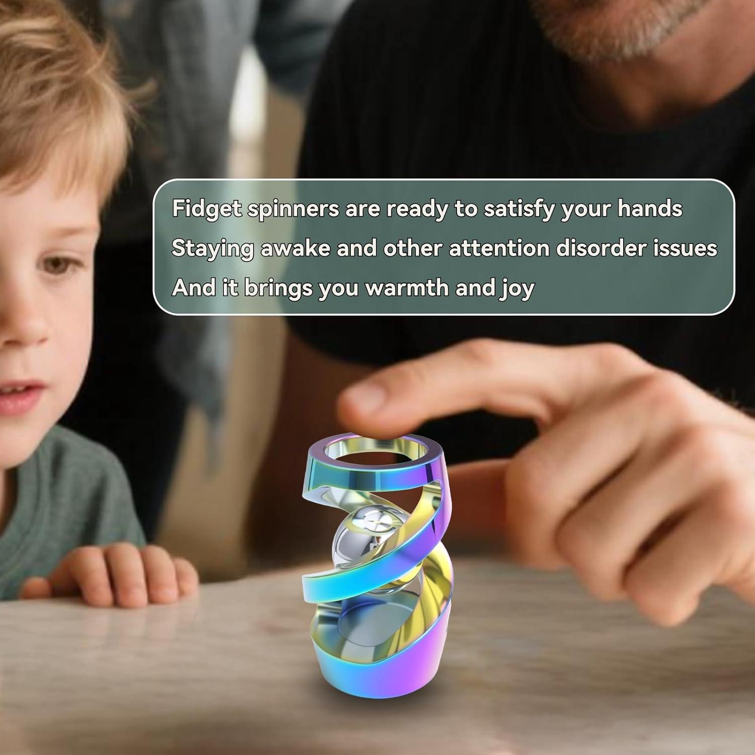 Spinner Fidget de Metal WAAISSJK Colorido para Alivio de Estrés