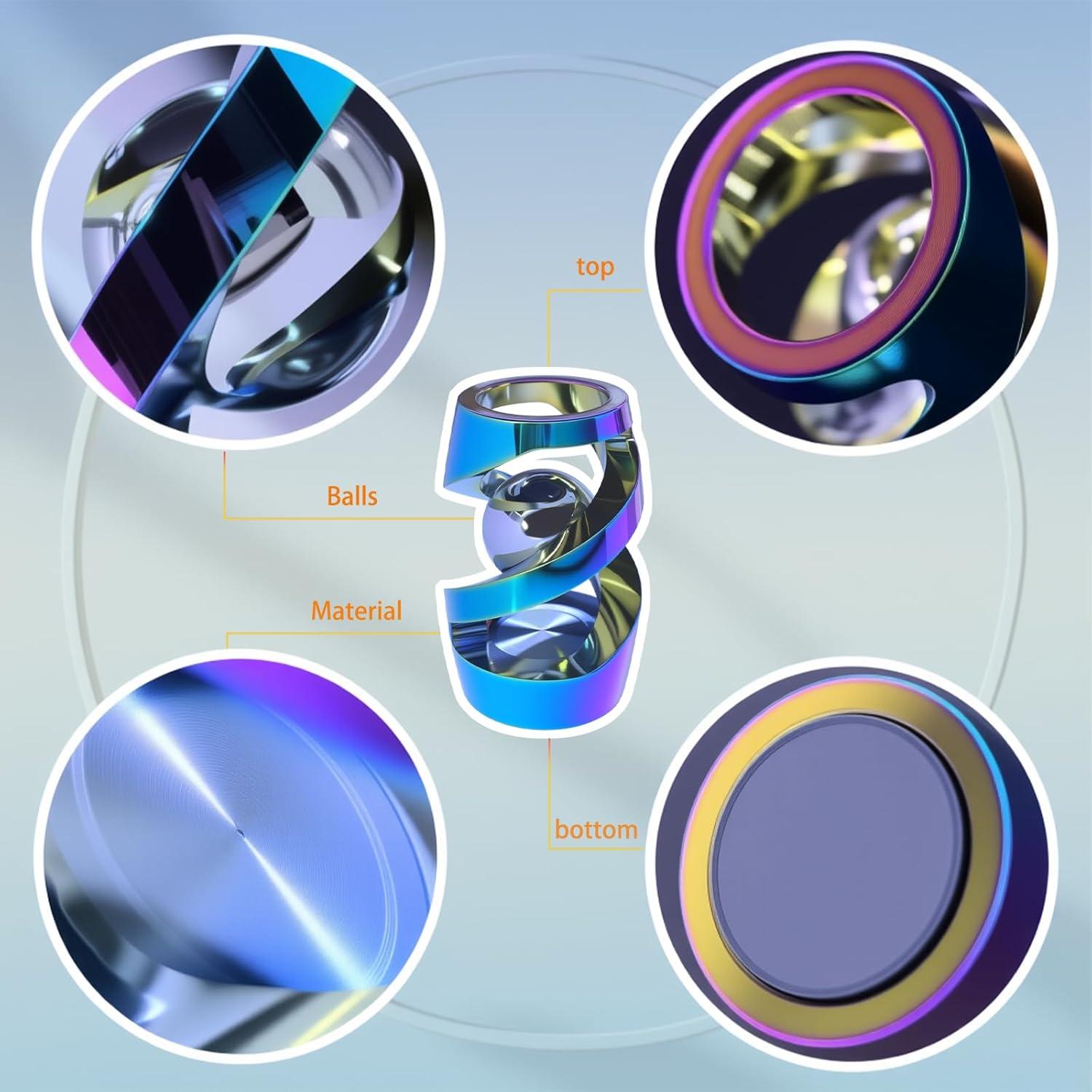 Spinner Fidget de Metal WAAISSJK Colorido para Alivio de Estrés