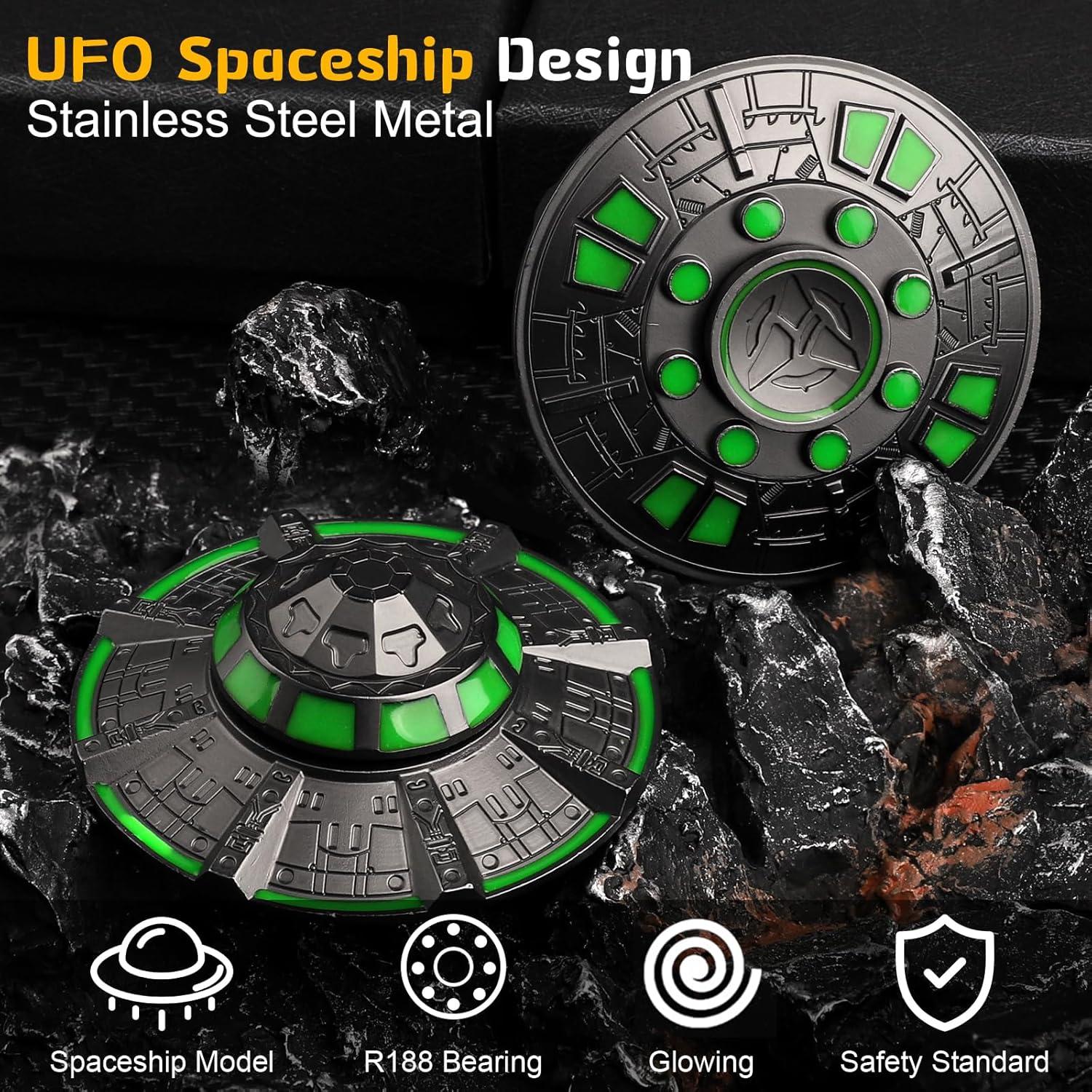 Spinner Antiestres UFO Mechaniker de Metal, 15.2 cm