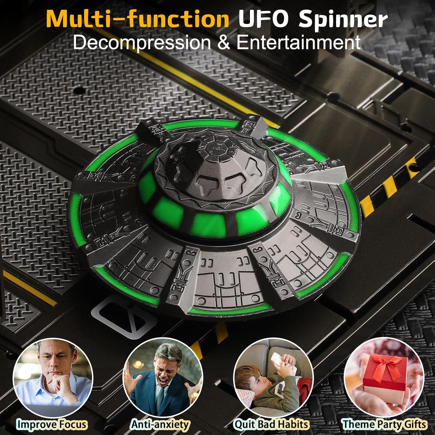 Spinner Antiestres UFO Mechaniker de Metal, 15.2 cm