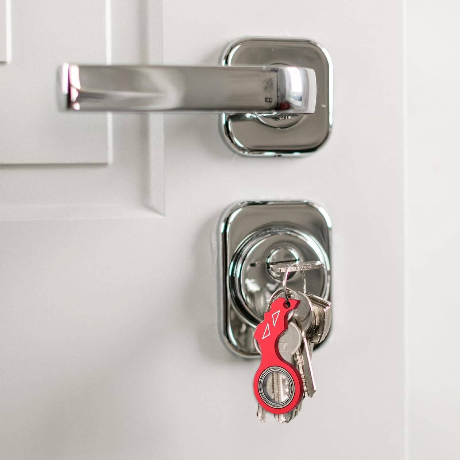 Llave Giratoria Antiestrés NQEUEPN Rojo - Llavero Portátil