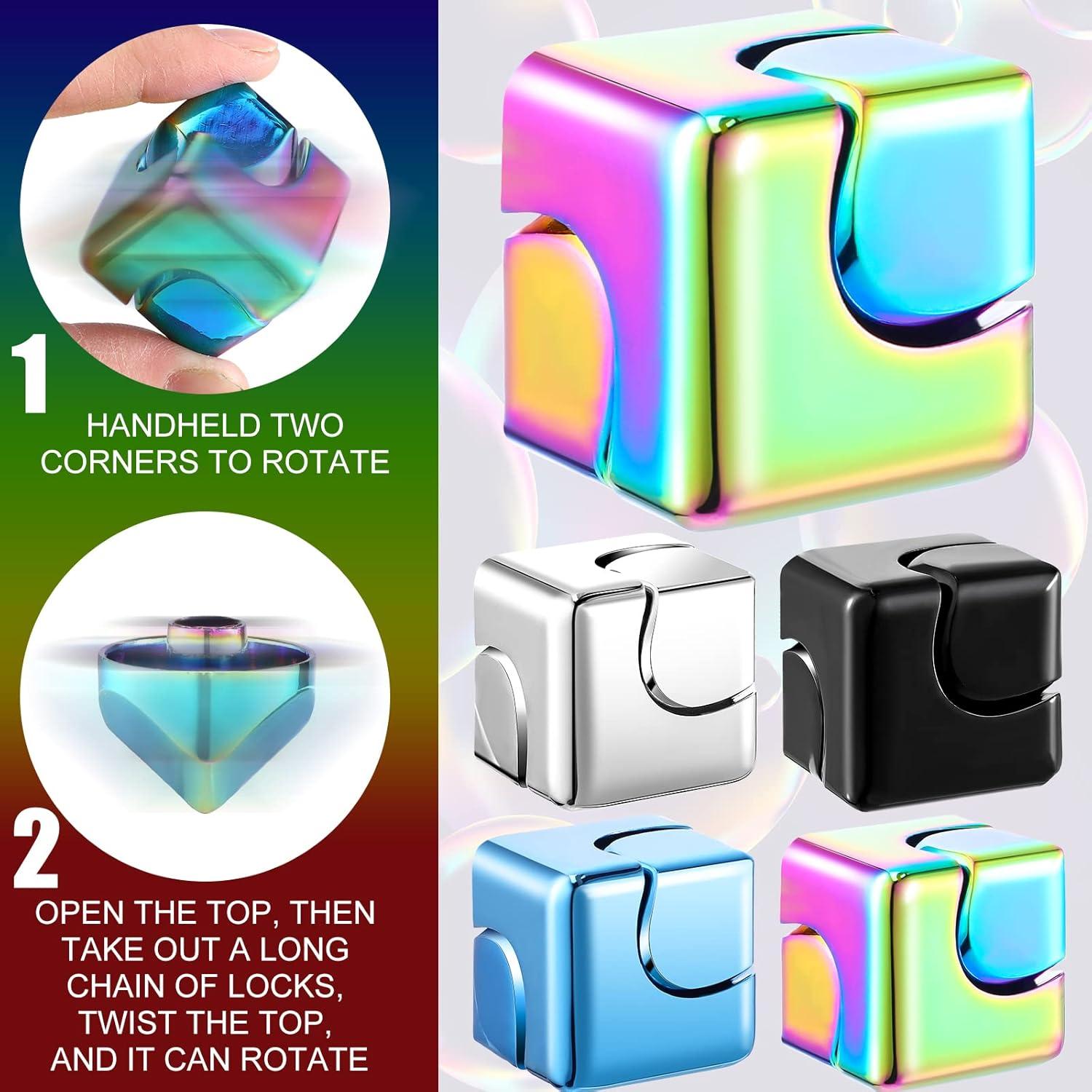 Cubo Giratorio Alivio Estrés Wettarn 4 Piezas 3cm