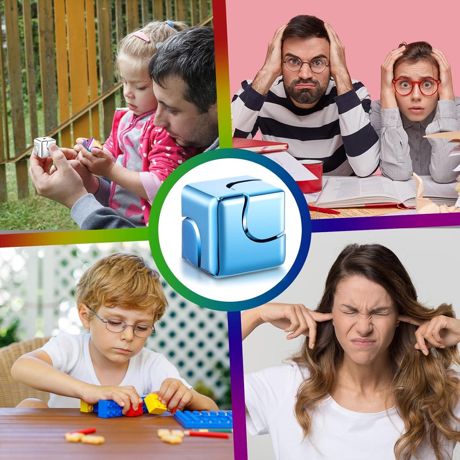 Cubo Giratorio Alivio Estrés Wettarn 4 Piezas 3cm