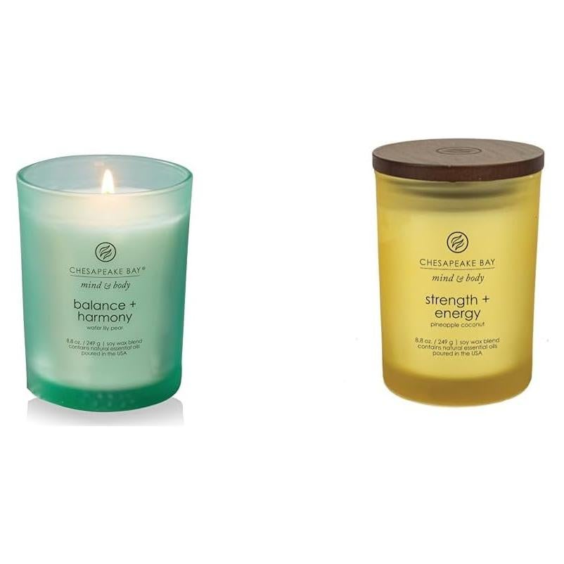 Paquete de Velas Aromáticas Chesapeake Bay - Equilibrio y Fuerza, Medianas