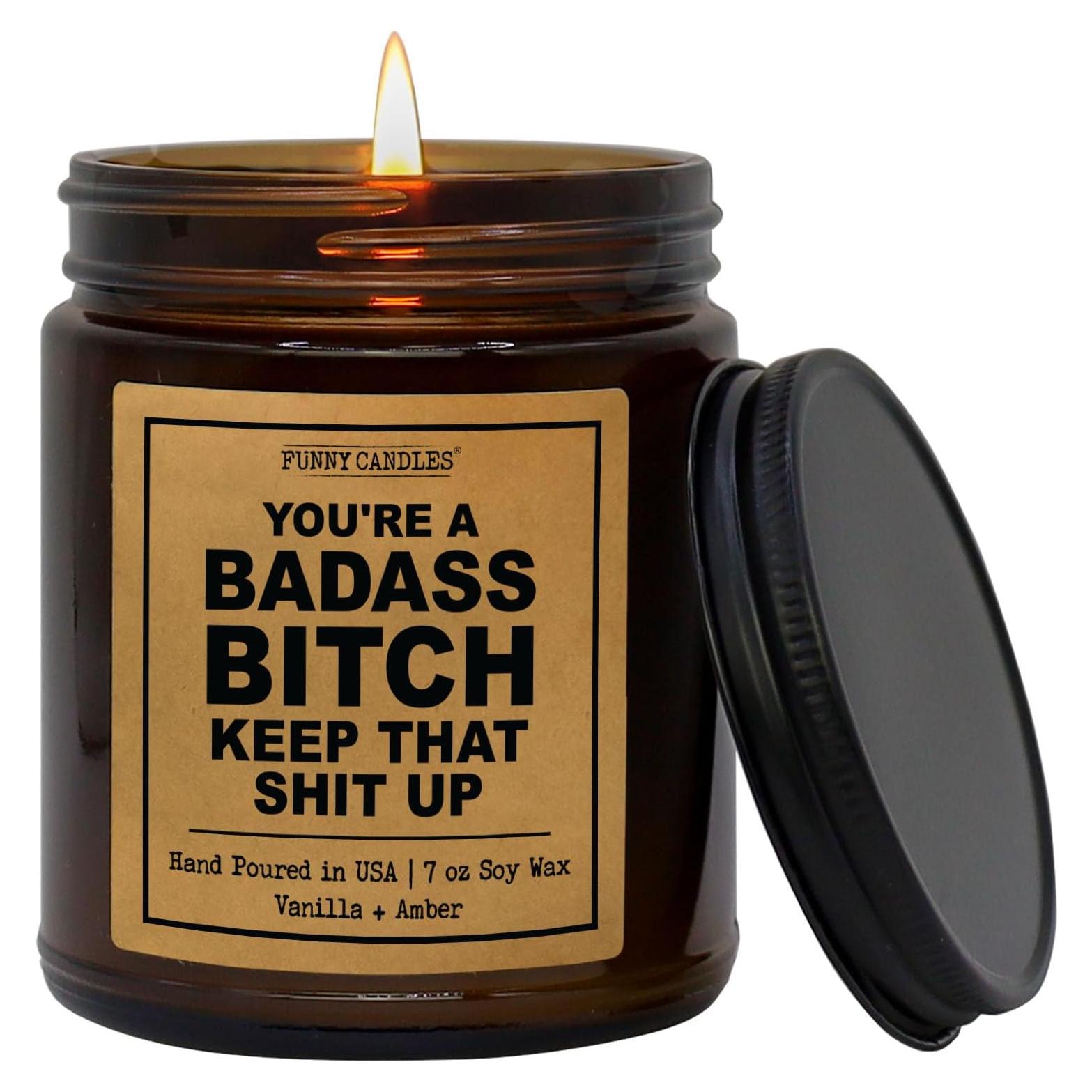 Vela Aromática de Soya Funny Candles 198 g Sándalo Vainilla