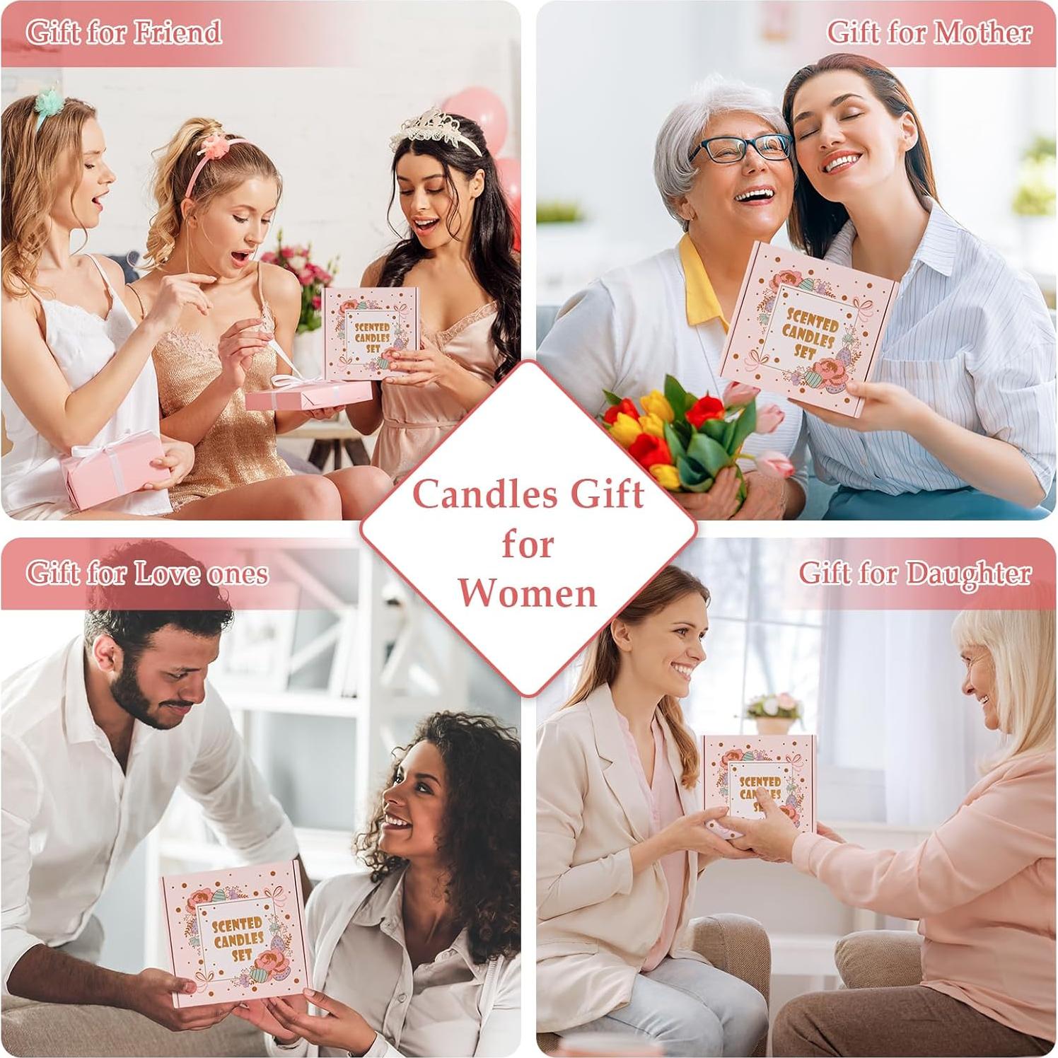 Set de Velas Aromáticas C CACALOM 4 Pack Soja Larga Duración