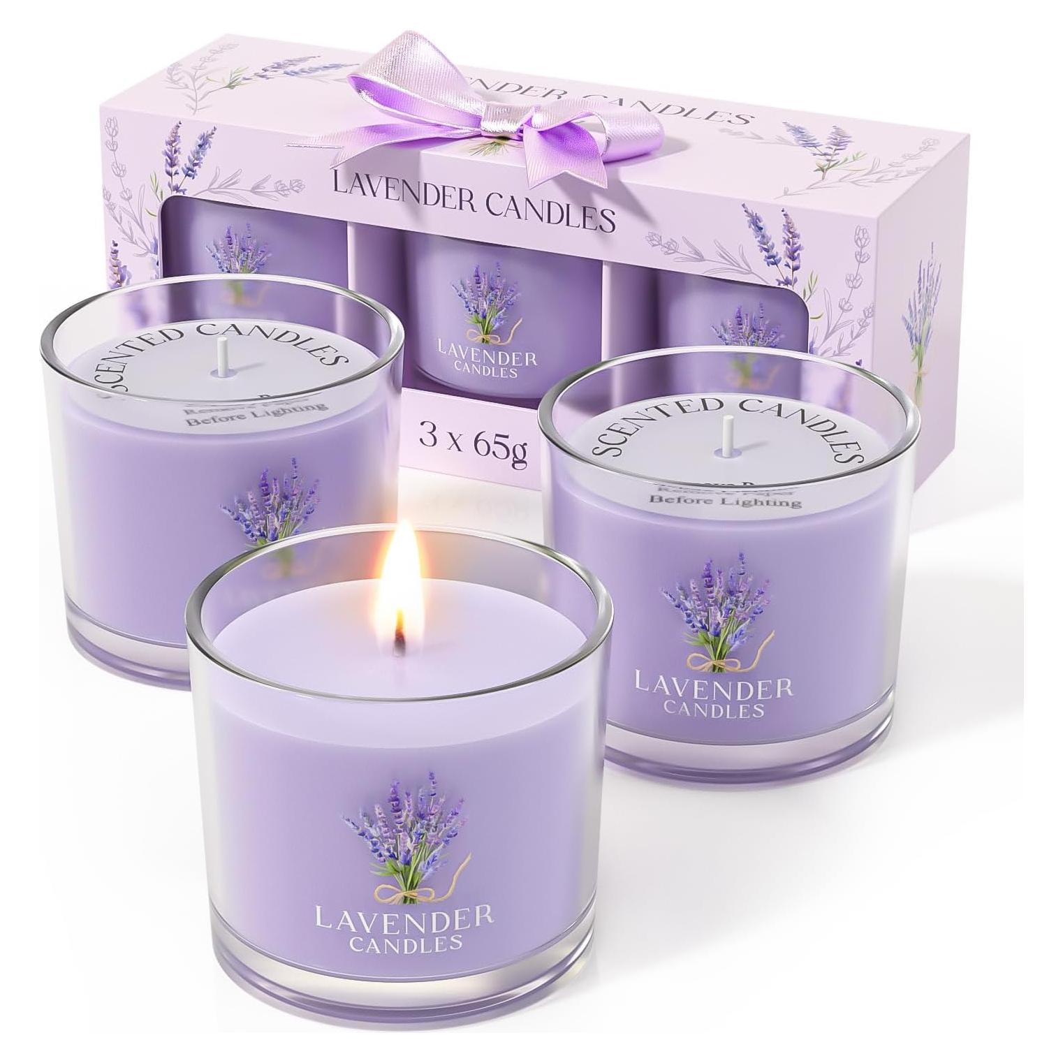 Set de 3 Velas Aromáticas Lavanda CHILLFLAME - 198 g