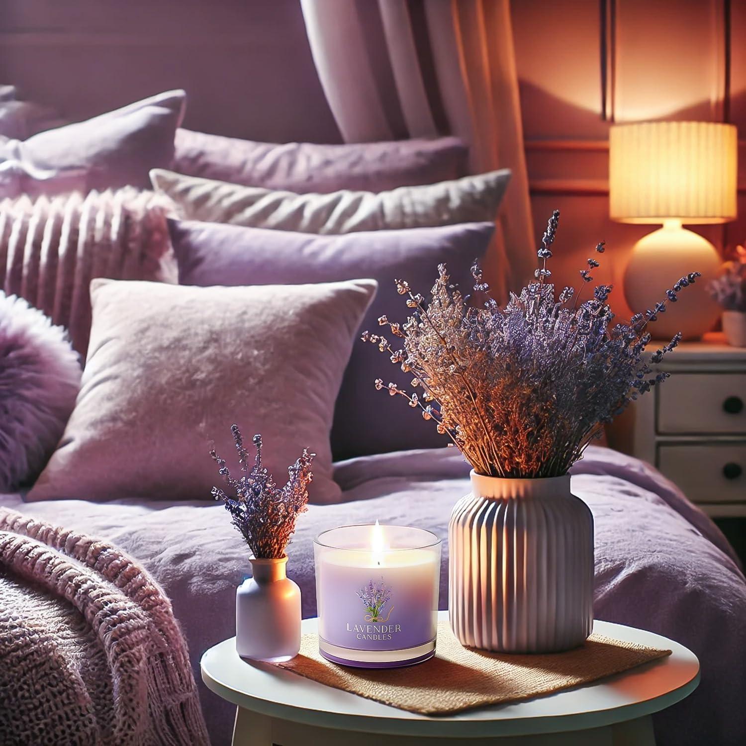 Set de 3 Velas Aromáticas Lavanda CHILLFLAME - 198 g