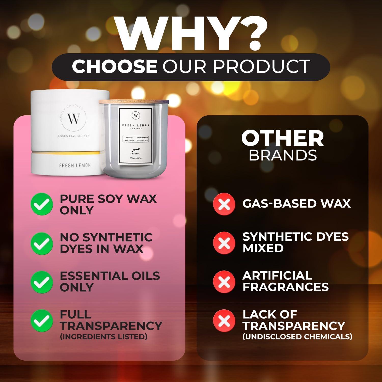 Vela de Soja Eucalipto Waxily 340g - Aromaterapia Natural