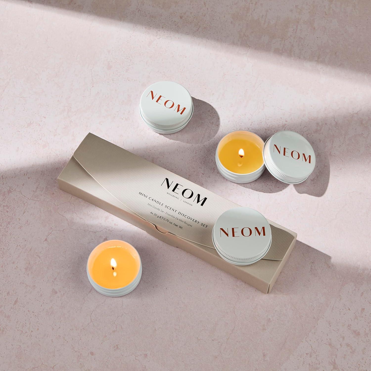 Mini Juego de Velas Aromáticas NEOM | 4x20g Fragancias Naturales