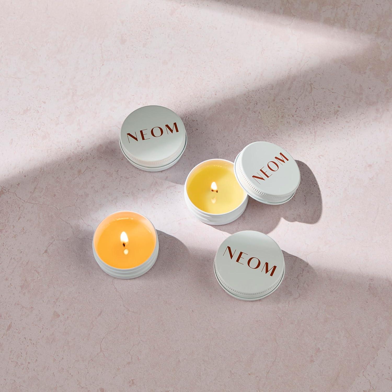 Mini Juego de Velas Aromáticas NEOM | 4x20g Fragancias Naturales