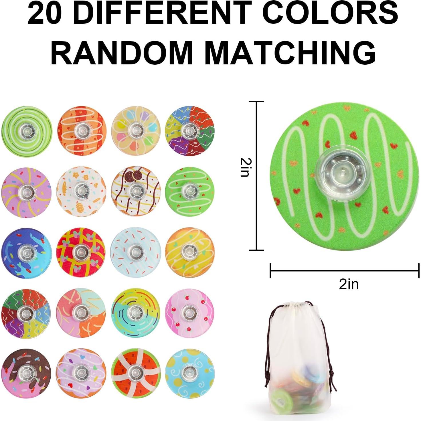 20 Spinners Antiestrés Mini Juguetes Seilaiap para Niños y Adultos