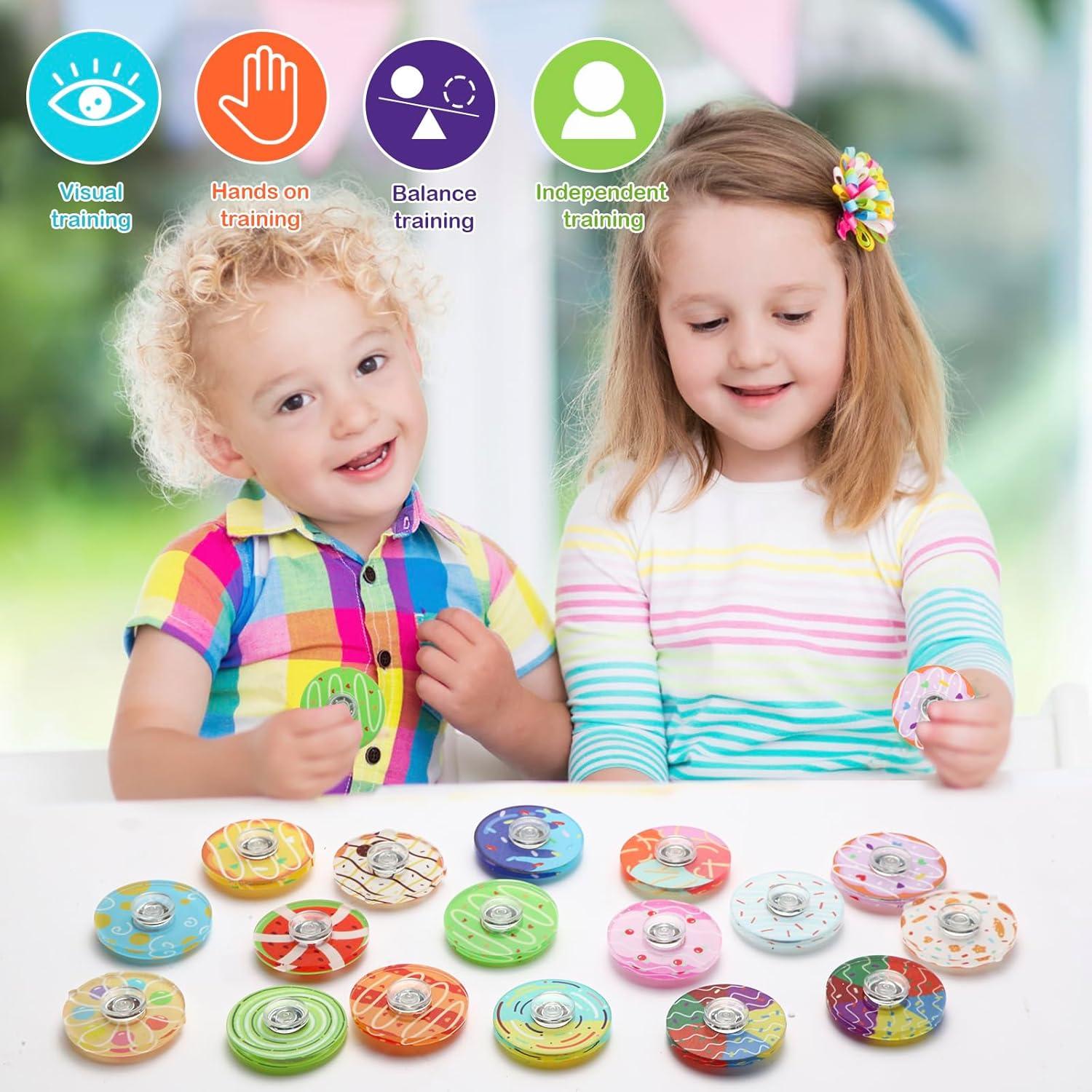 20 Spinners Antiestrés Mini Juguetes Seilaiap para Niños y Adultos