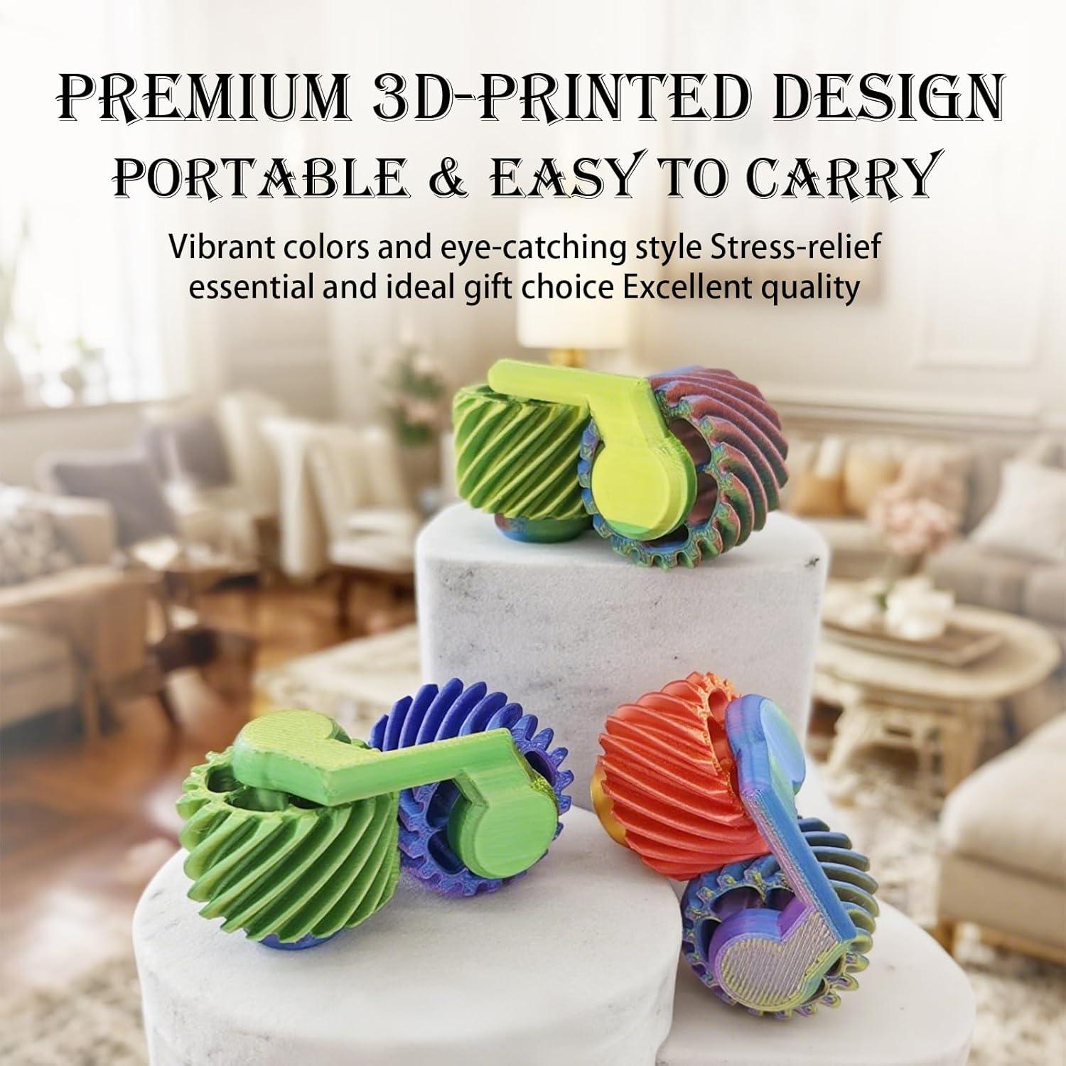 Fidget Spinner 3D RQBIIXFM Mini Alivio Estrés 11.6g